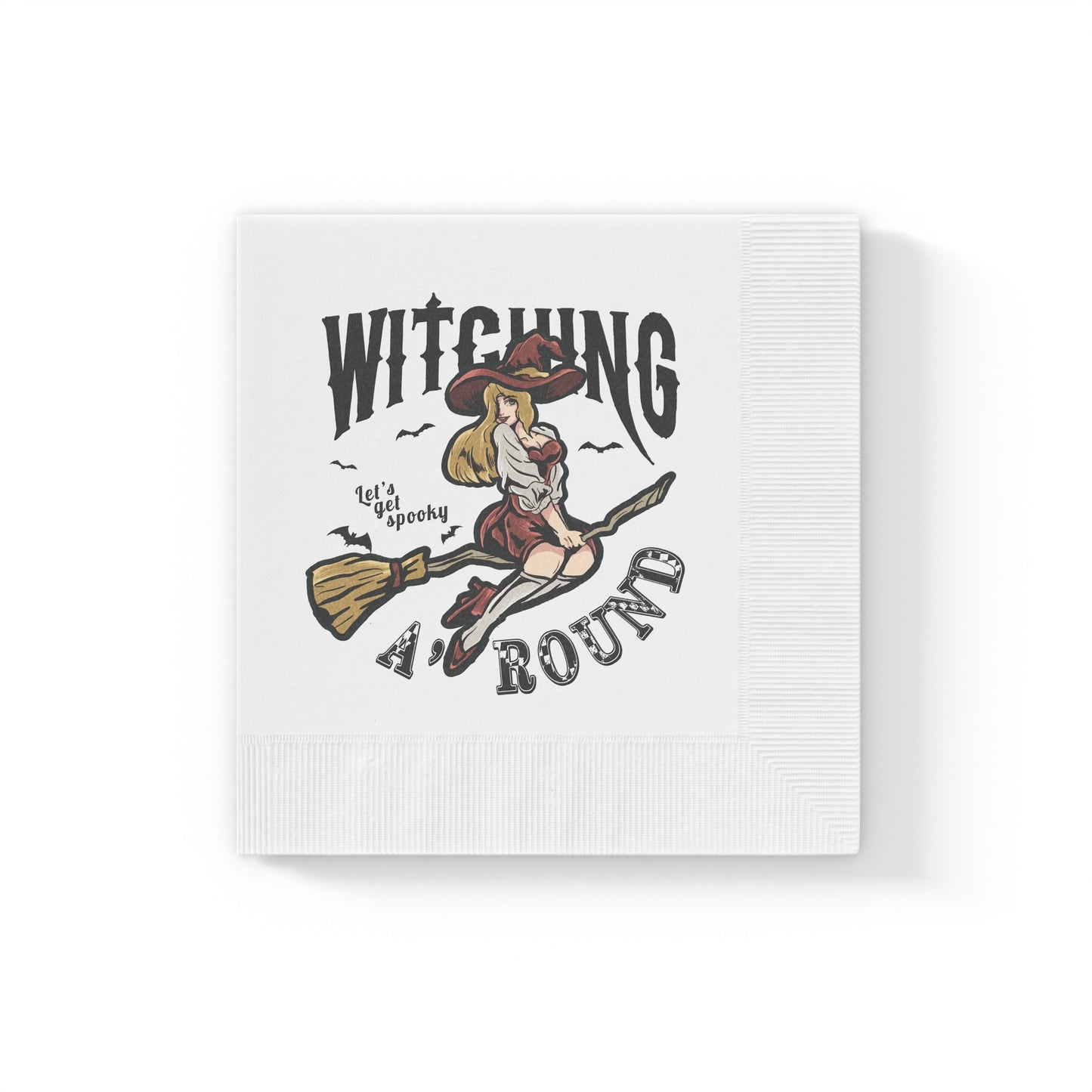 Witching A'Round Halloween Coined Napkins (50pc, 100pc)
