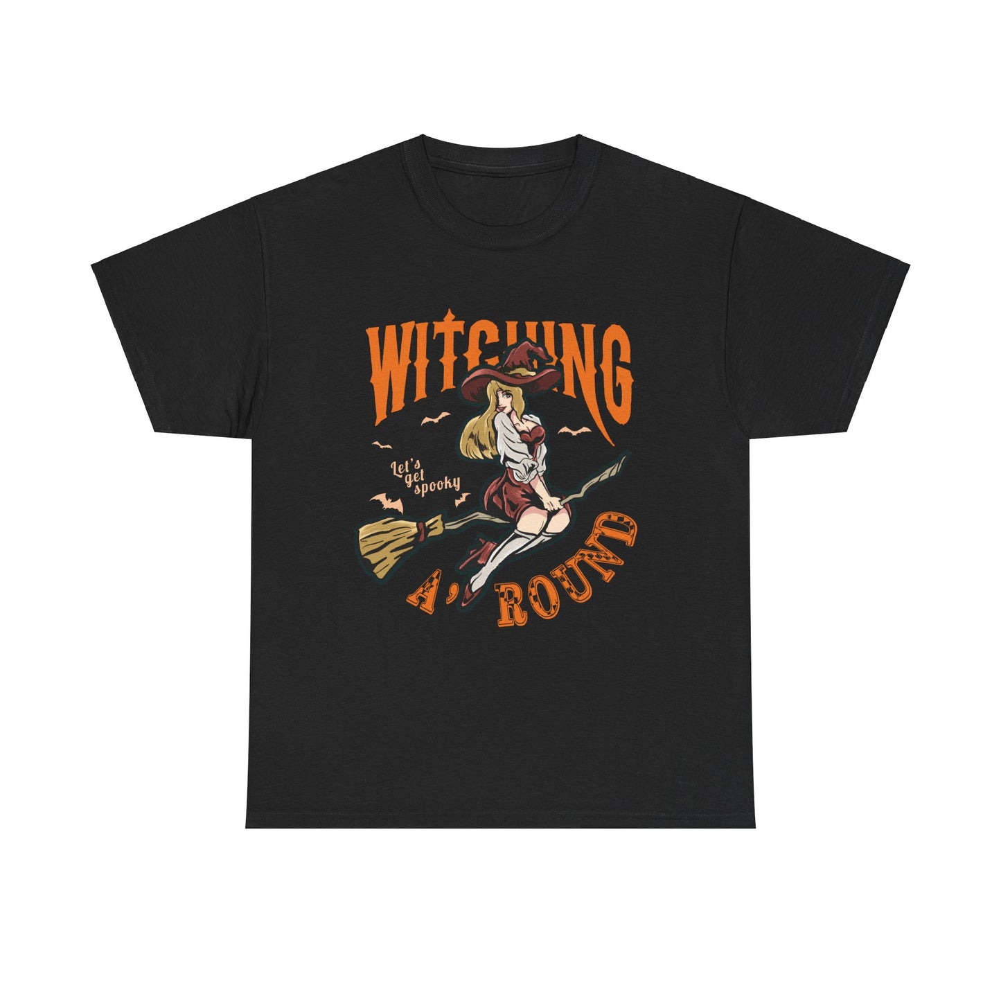 Witching Around Halloween Gildan T-Shirt | Witch Graphic Tee