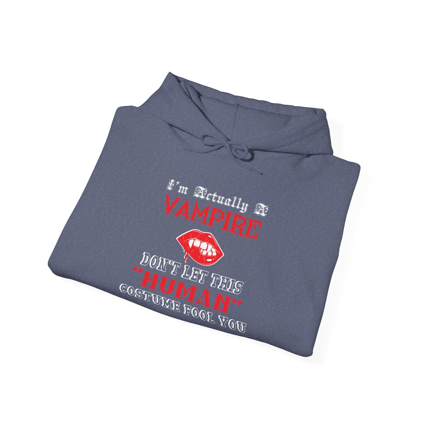 I'm Actually a Vampire Halloween Gildan Hoodie | Funny Vampire Costume Sweatshirt