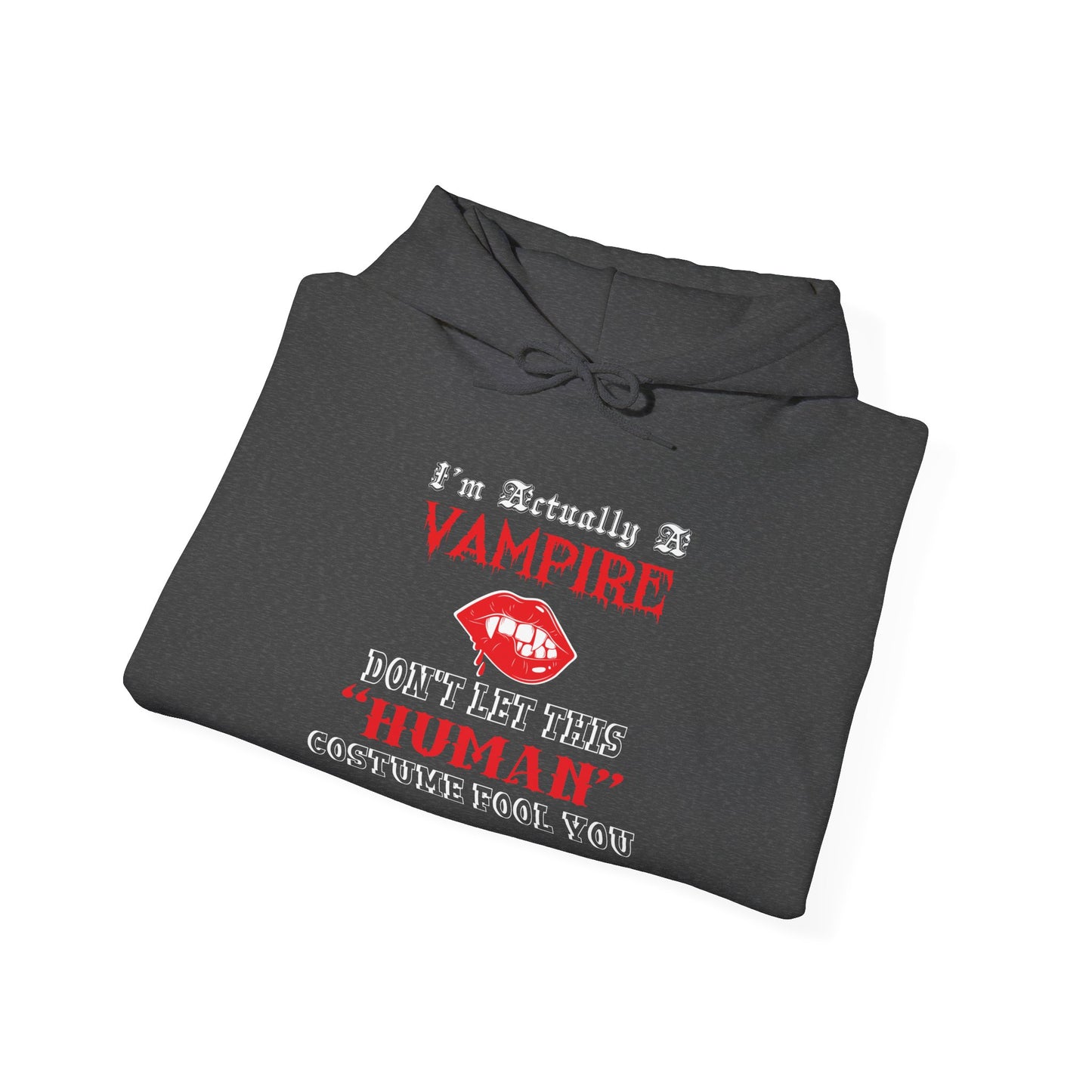 I'm Actually a Vampire Halloween Gildan Hoodie | Funny Vampire Costume Sweatshirt