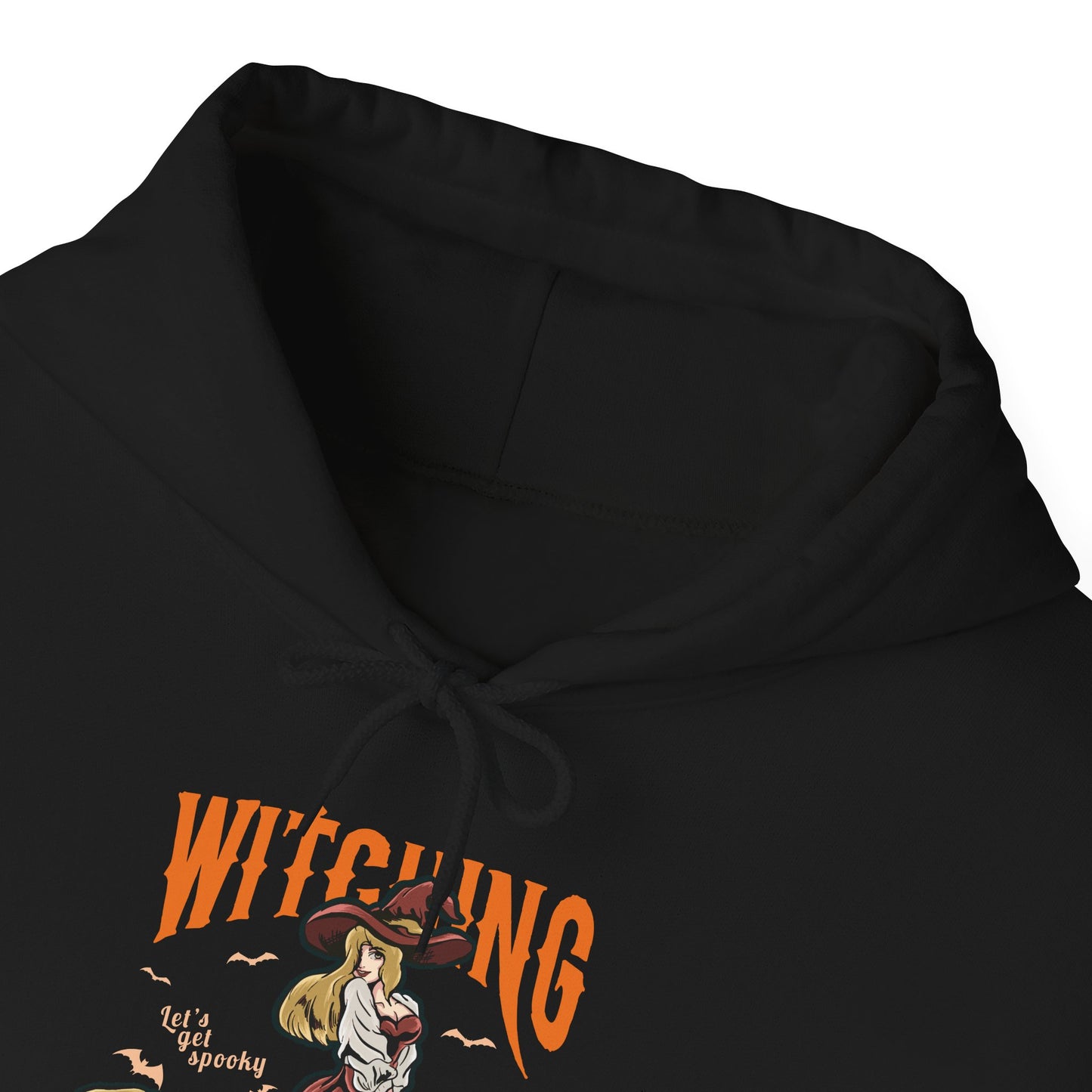 Witching Around Halloween Heavy Blend Hoodie | Witch Graphic Hoodie
