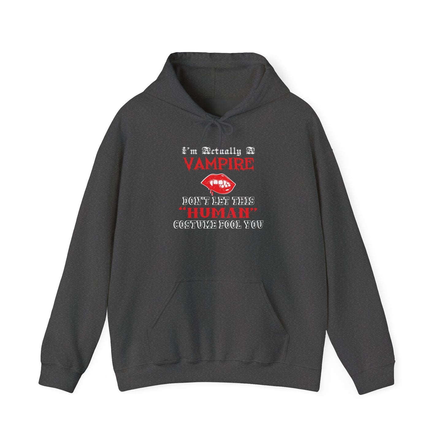 I'm Actually a Vampire Halloween Gildan Hoodie | Funny Vampire Costume Sweatshirt