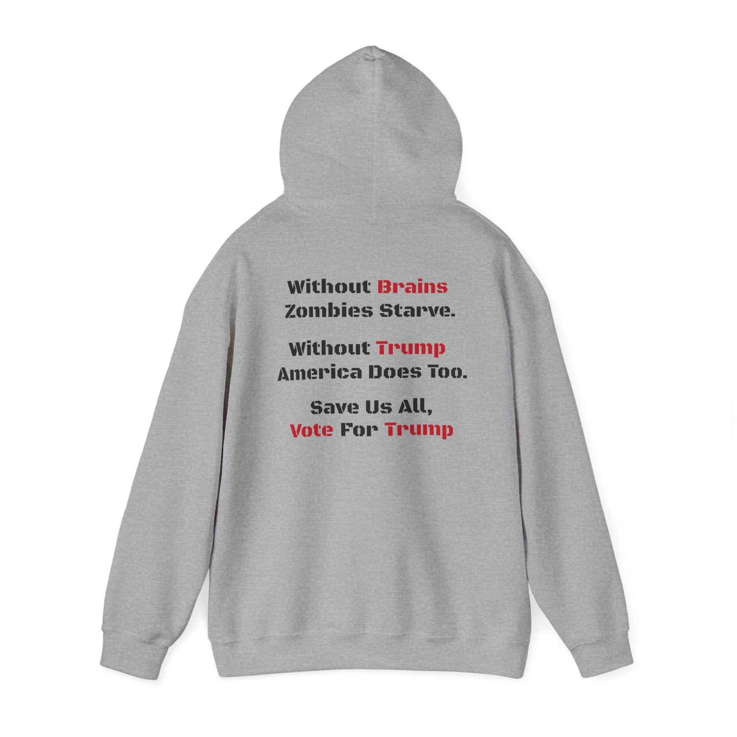 Save Zombies, Vote Trump – Halloween & Election Crossover Gildan Hoodie
