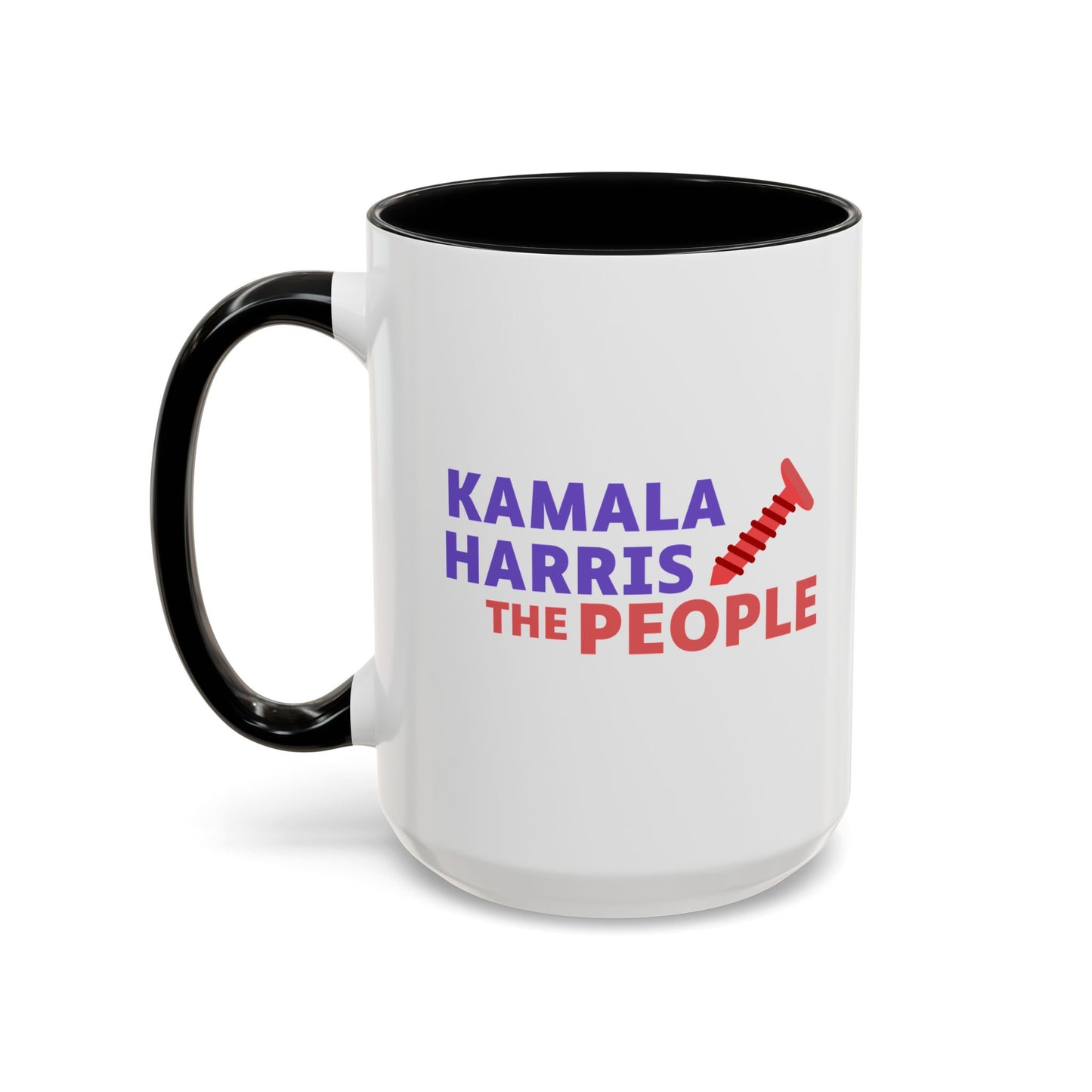 Kamala Harris "Screwing the People" Accent Coffee Mug – 11oz & 15oz