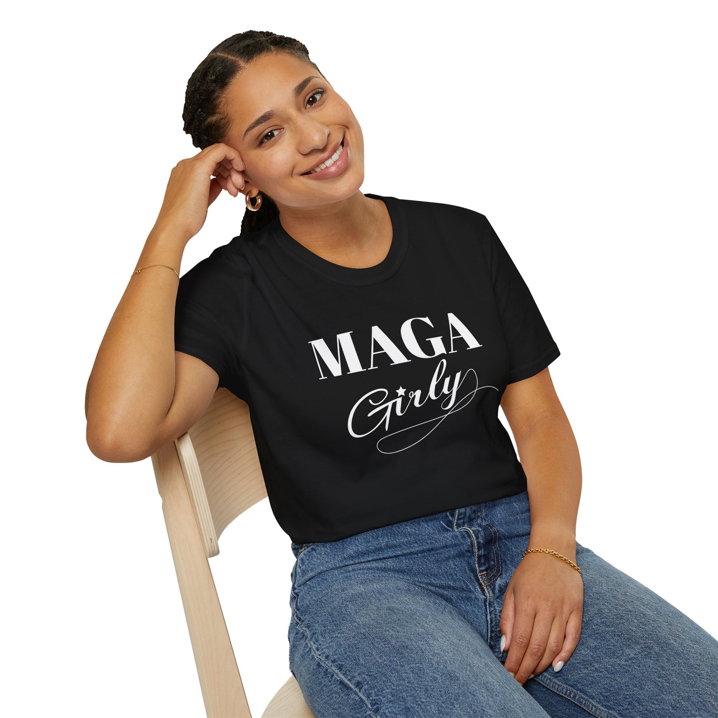 MAGA Girly Pro Trump Gildan Softstyle Shirt