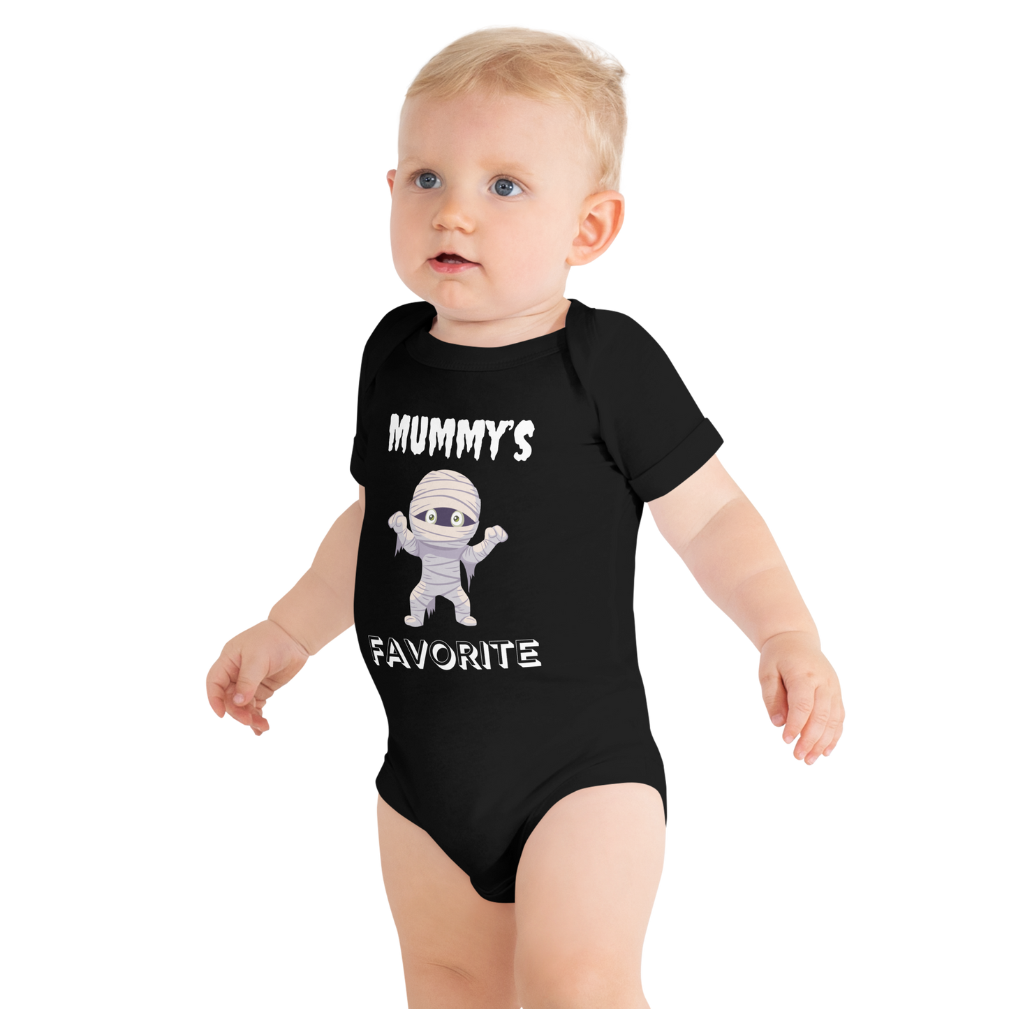 Mummy's Favorite Black Halloween Baby Bodysuit