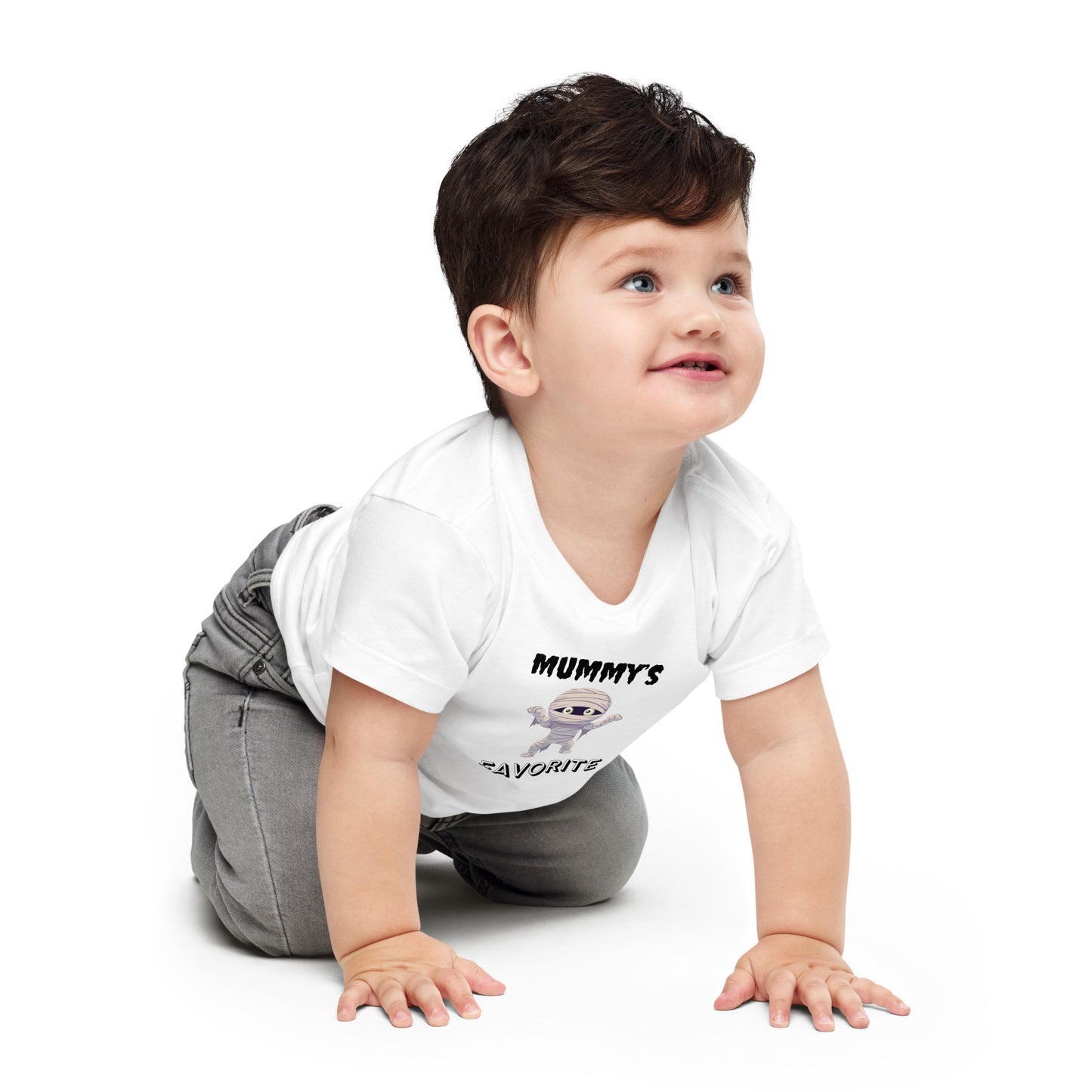 Mummy's Favorite Halloween White Toddler Bella+Canvas T-Shirt