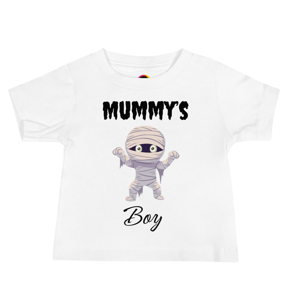 Mummy's Boy Infant White Halloween T-Shirt