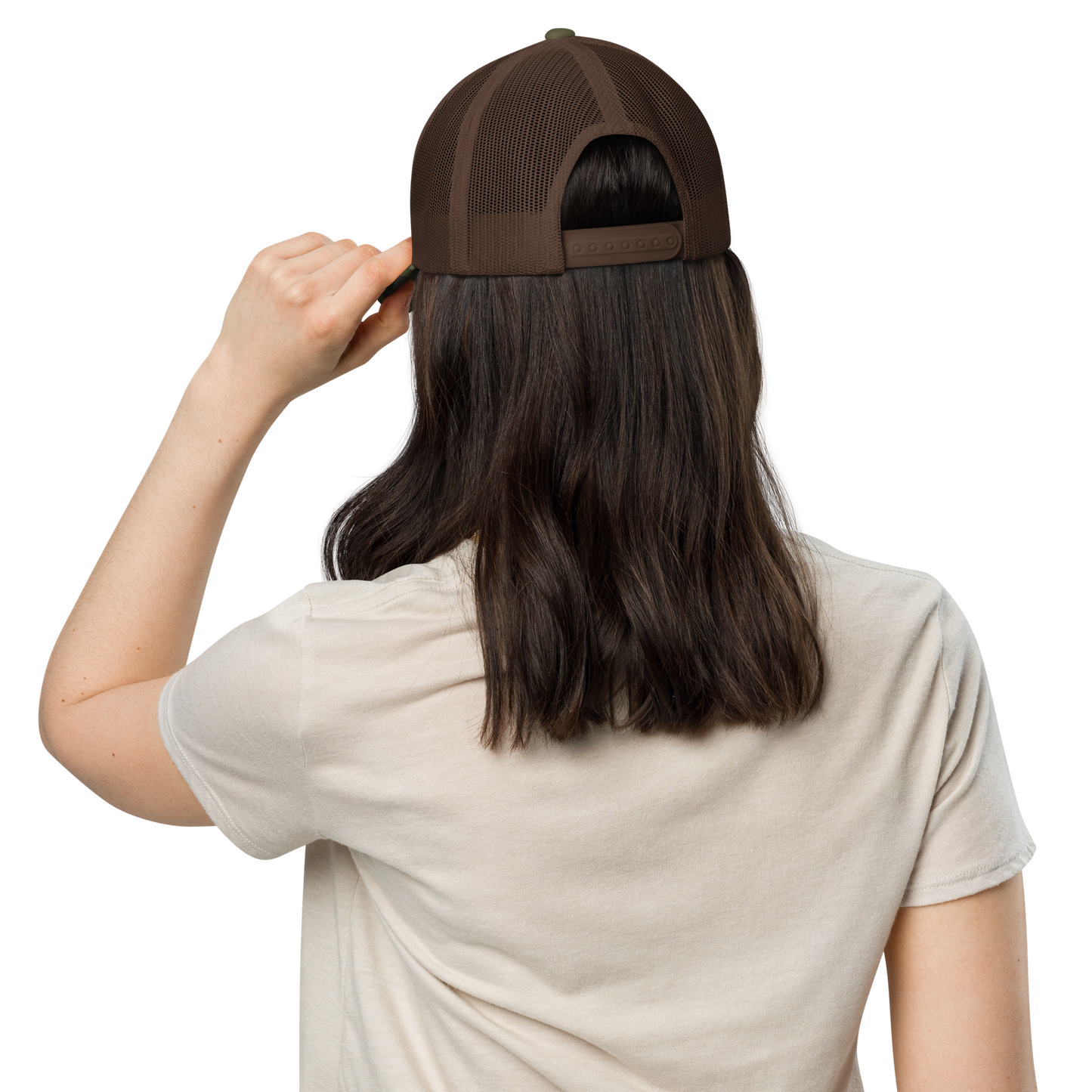 Trump 47 Camo Trucker Hat | Otto Black/Brown Camouflage Snapback