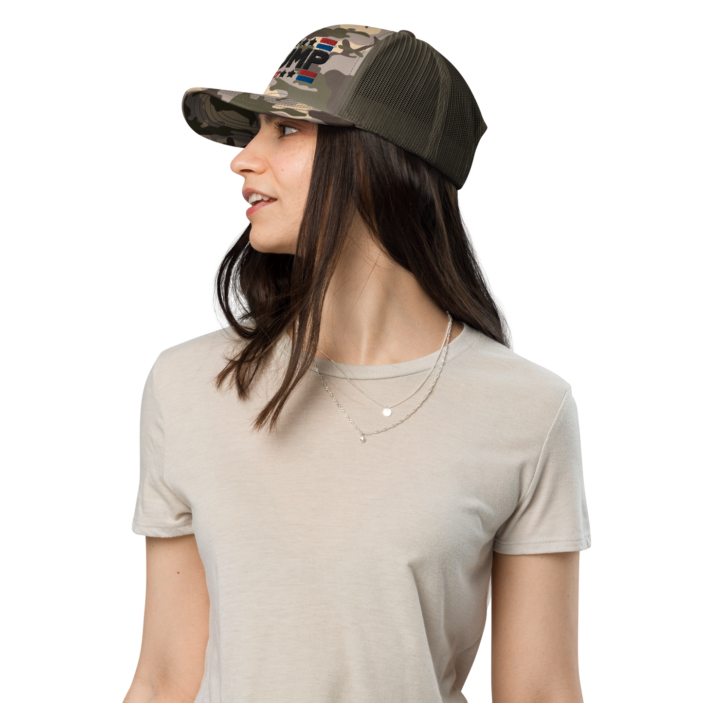 Trump 47 Camo Trucker Hat | Otto Olive Camouflage Snapback