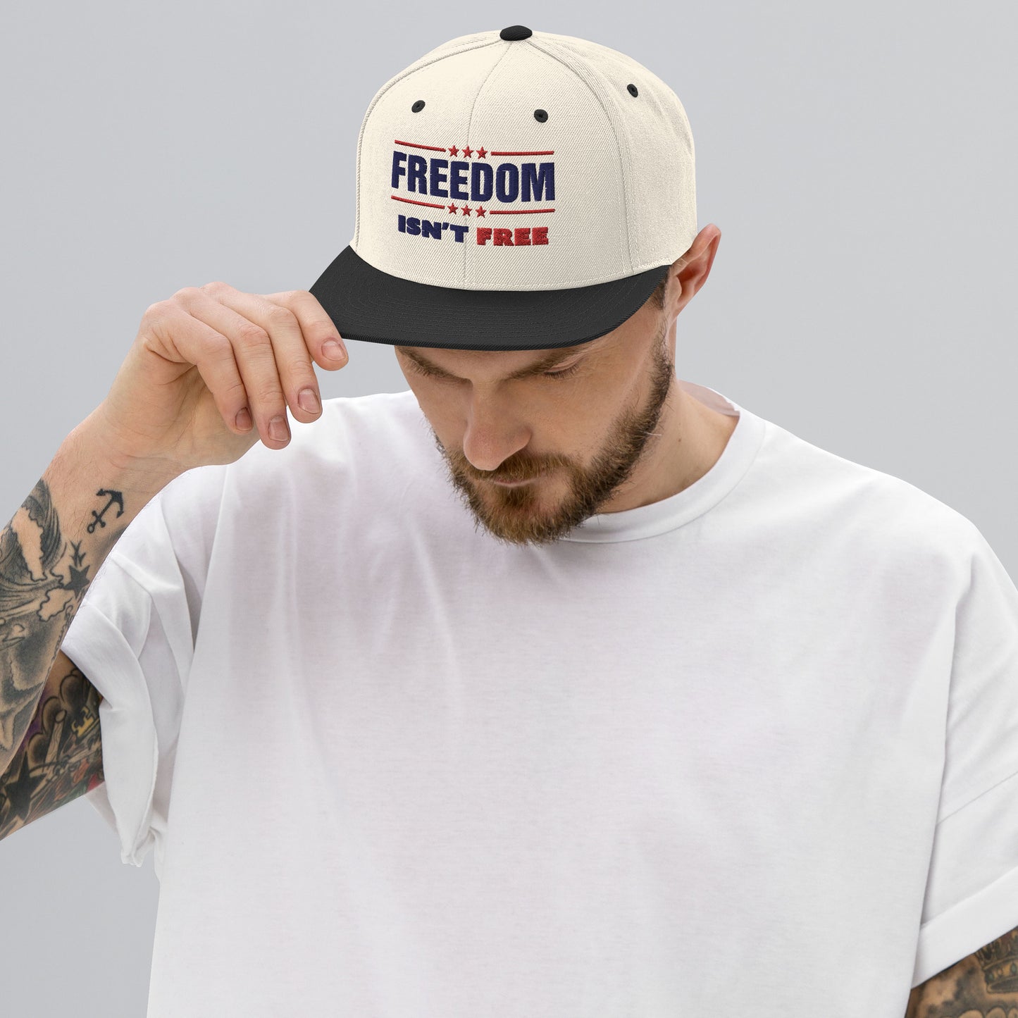 Freedom Isn't Free - Thank A Veteran Snapback Hat