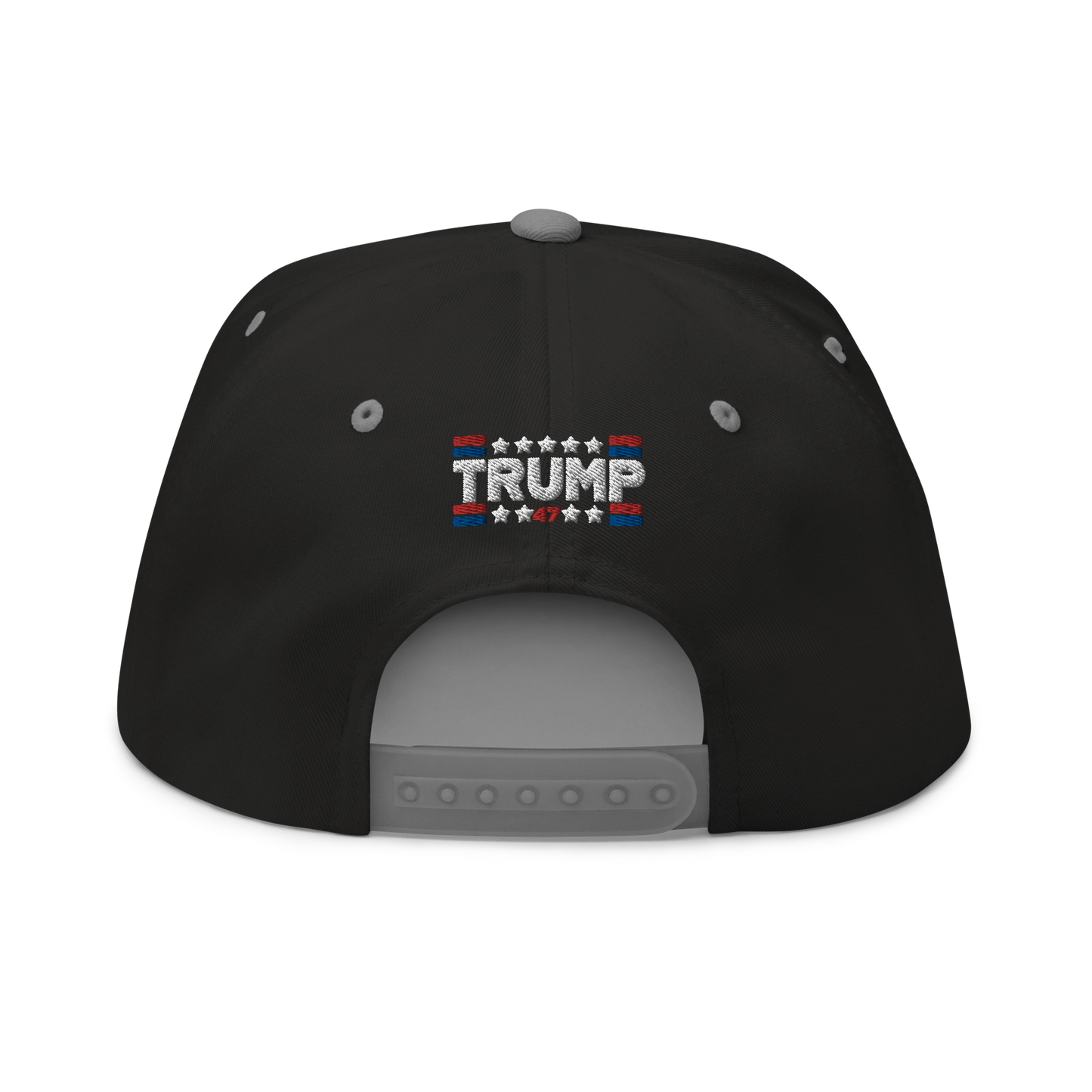 Trump 47 Dark Yupoong Flat Bill Hat | Pro Trump 2024 Election Cap