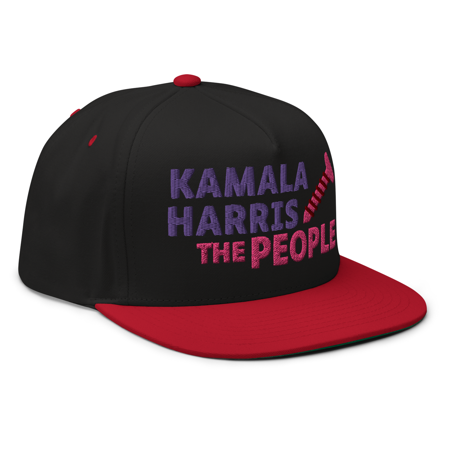 Kamala Harris "Screwing the People" Yupoong Flat Bill Cap