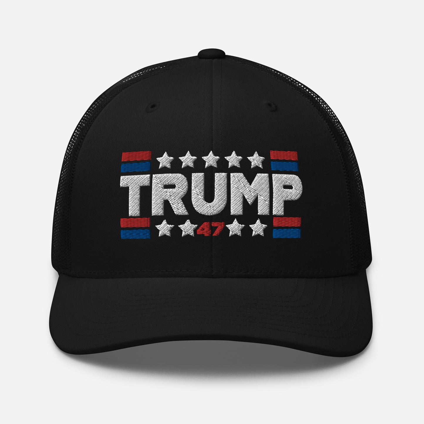Trump 47 Dark Yupoong Retro Trucker Hat | Pro Trump 2024 Election Cap