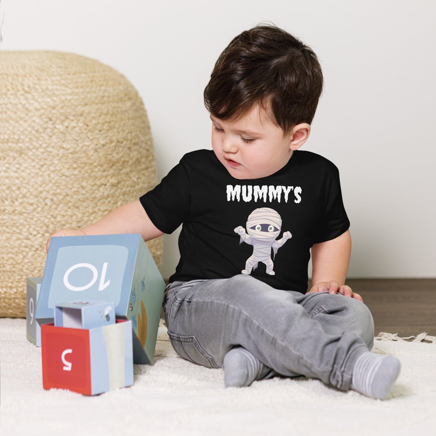 Mummy's Boy Toddler Dark T-Shirt – Bella+Canvas Halloween Tee