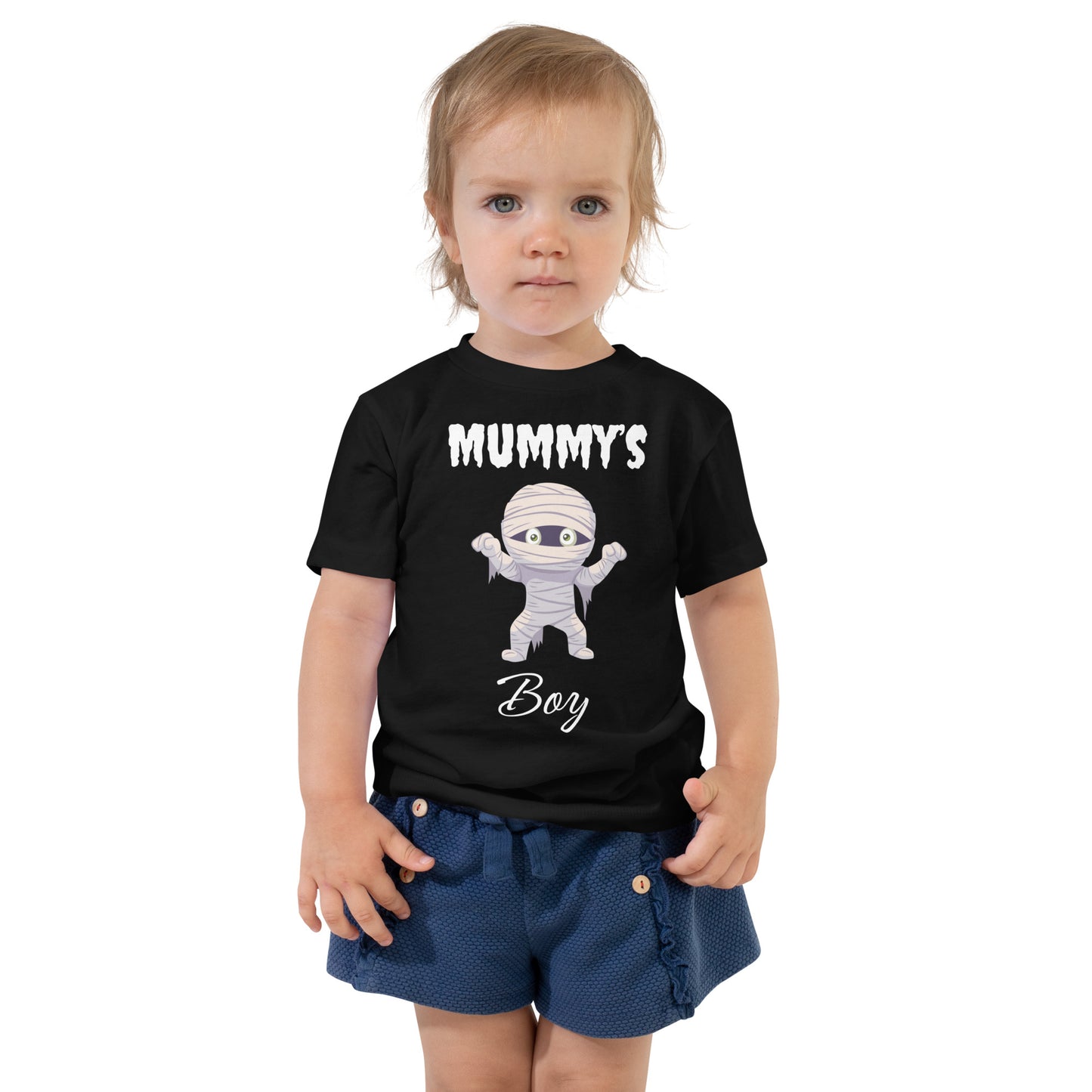 Mummy's Boy Toddler Dark T-Shirt – Bella+Canvas Halloween Tee