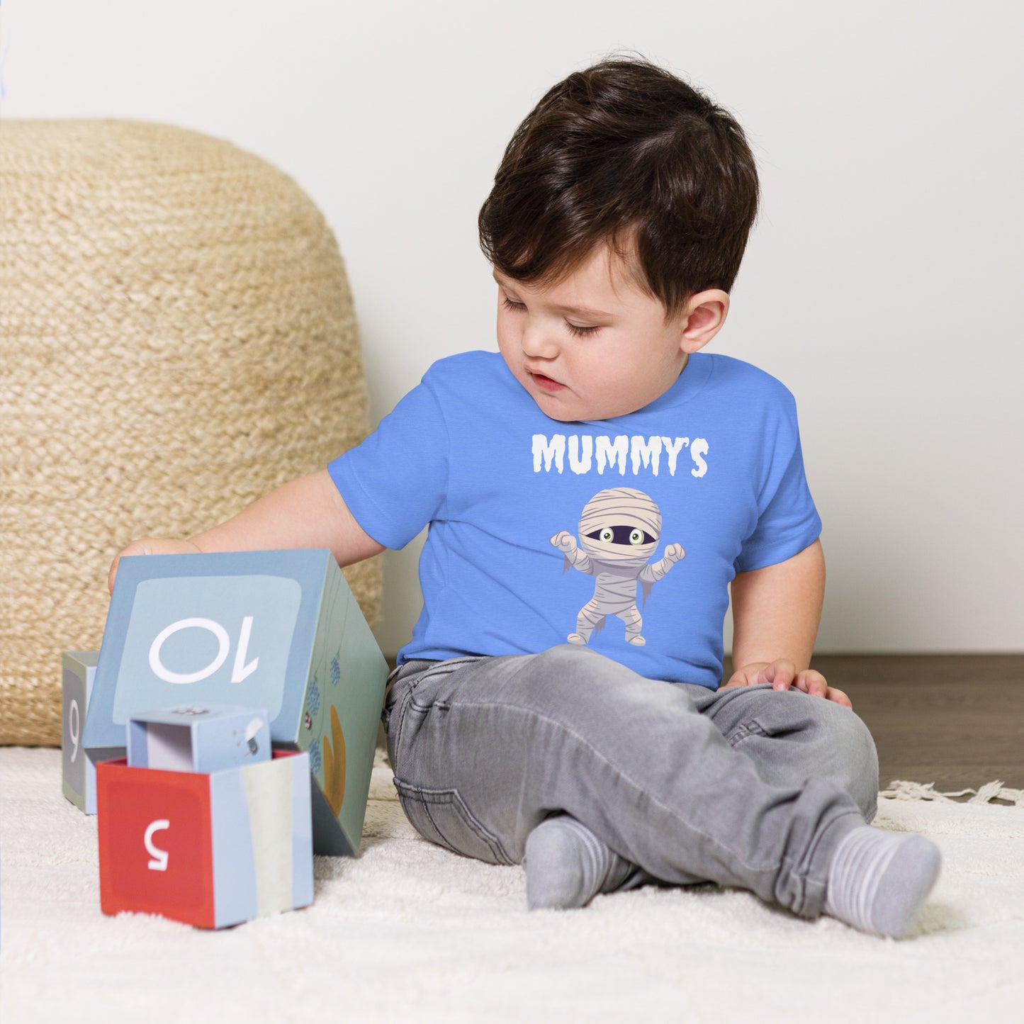 Mummy's Boy Toddler Dark T-Shirt – Bella+Canvas Halloween Tee
