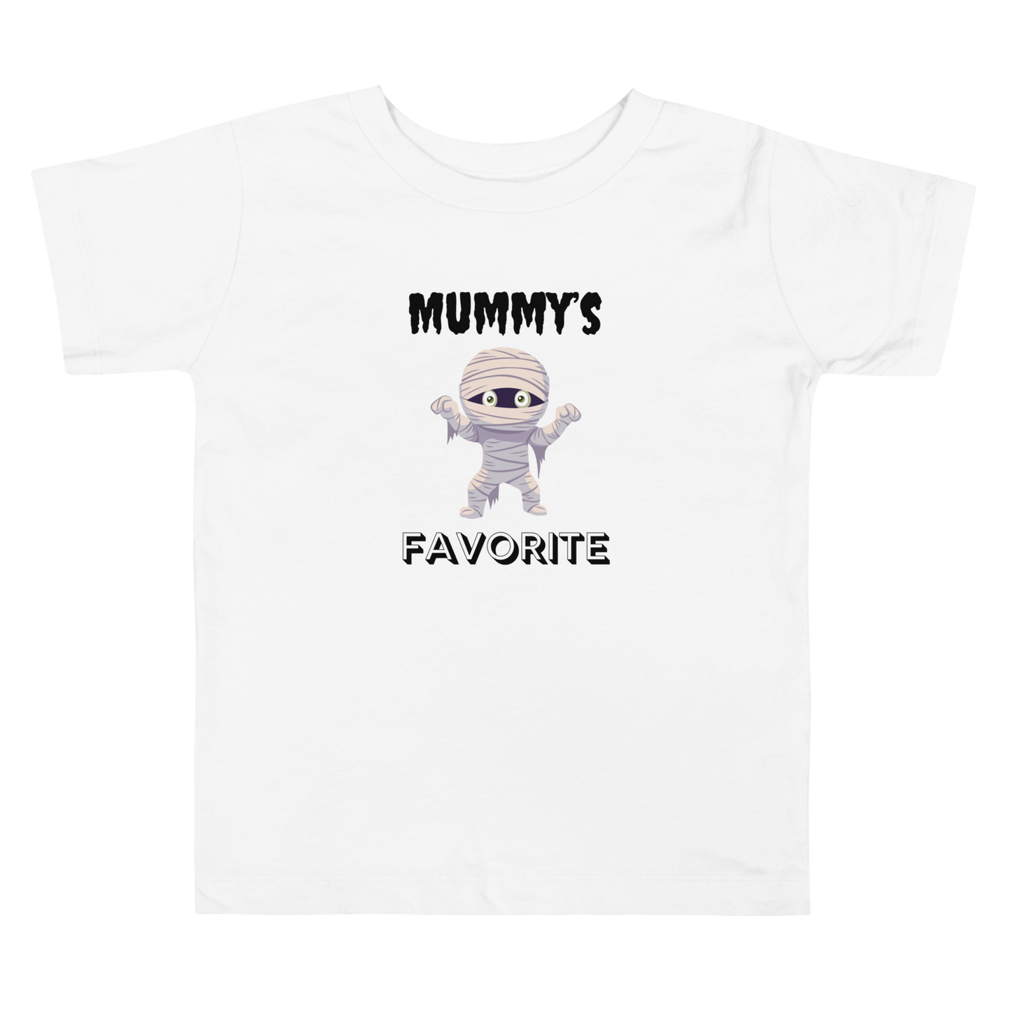 Mummy's Favorite Halloween White Toddler Bella+Canvas T-Shirt