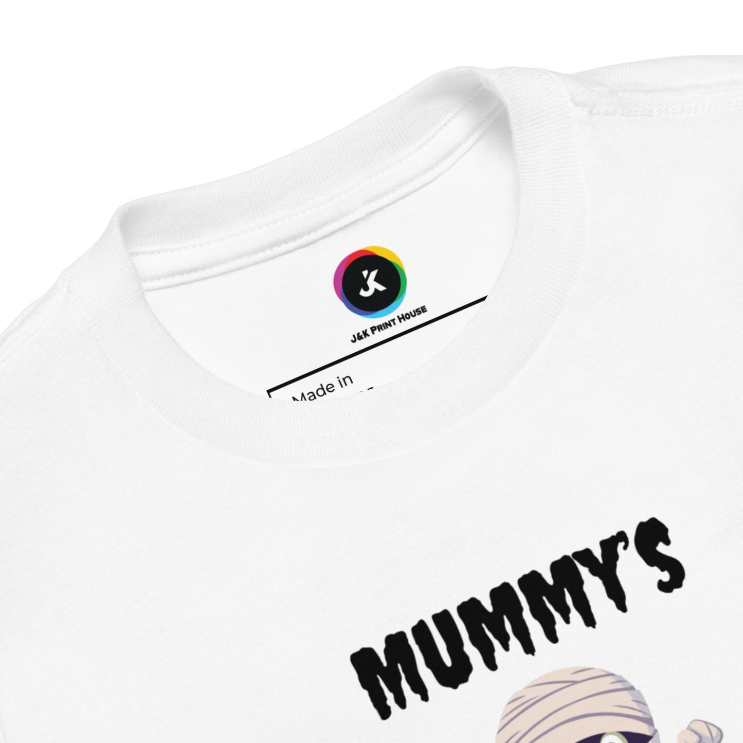 Mummy's Favorite Halloween White Toddler Bella+Canvas T-Shirt
