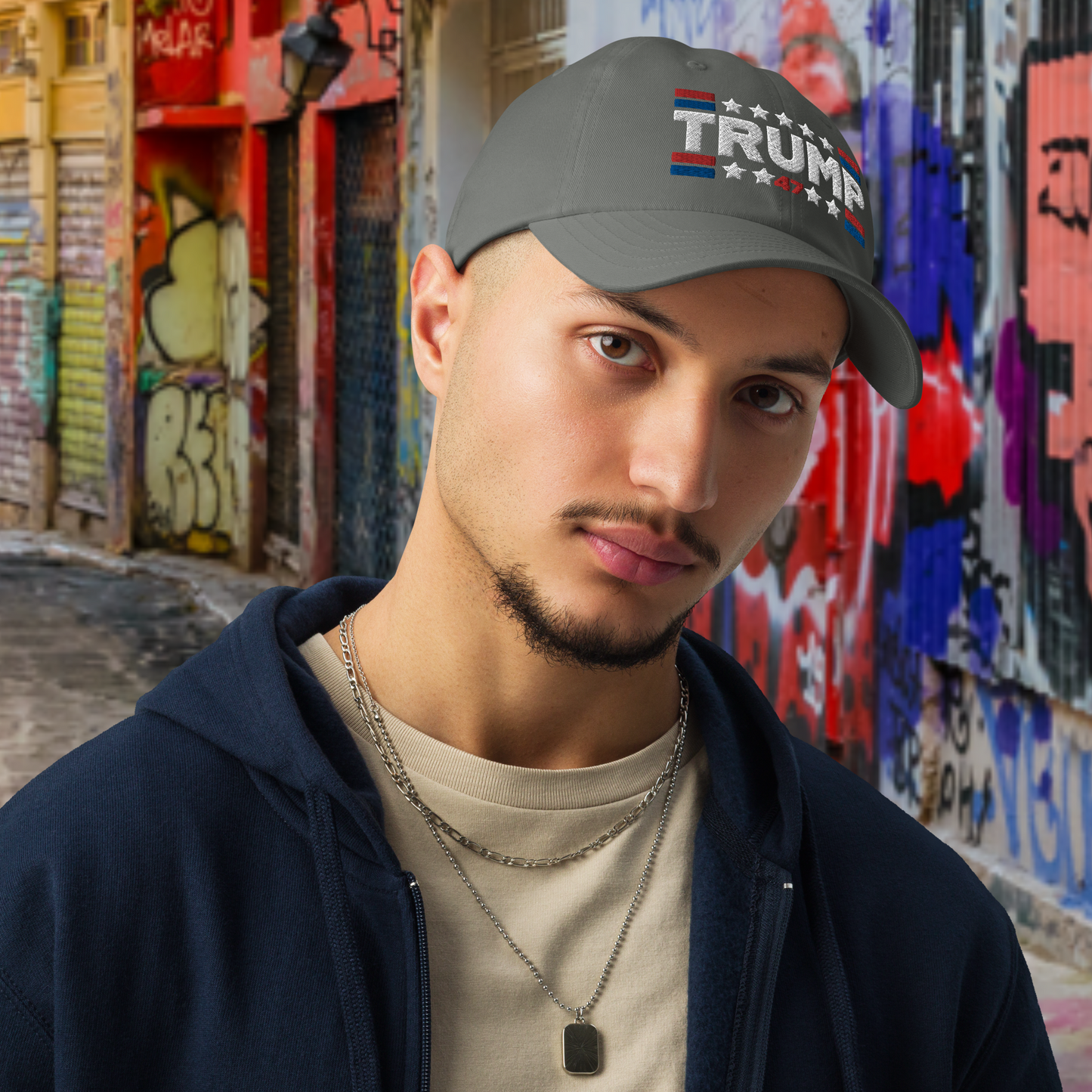 Trump 47 Dark Under Armour Dad Hat | Pro Trump Cap for 2024 Election