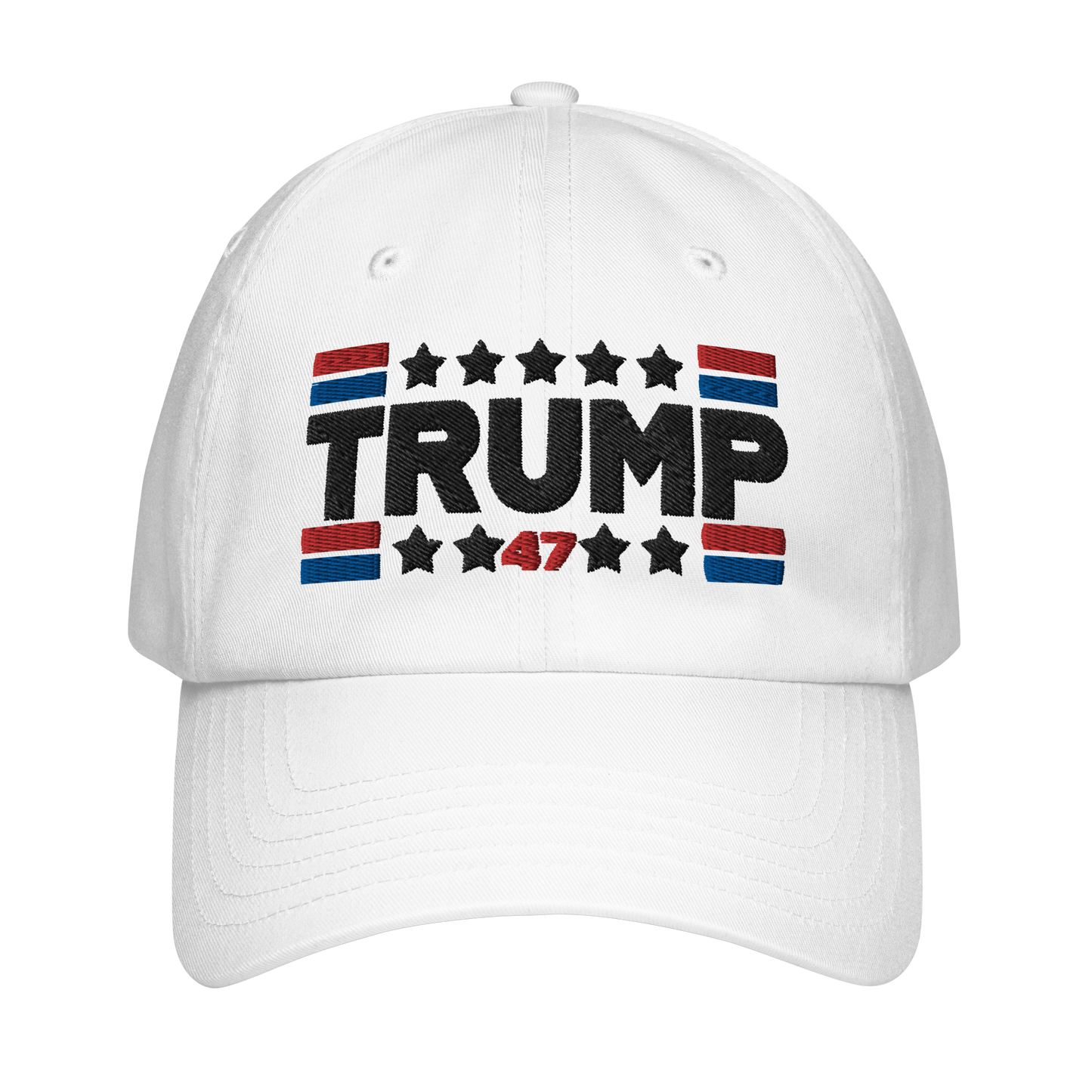 Trump 47 White Under Armour Dad Hat | Pro Trump Cap for 2024 Election