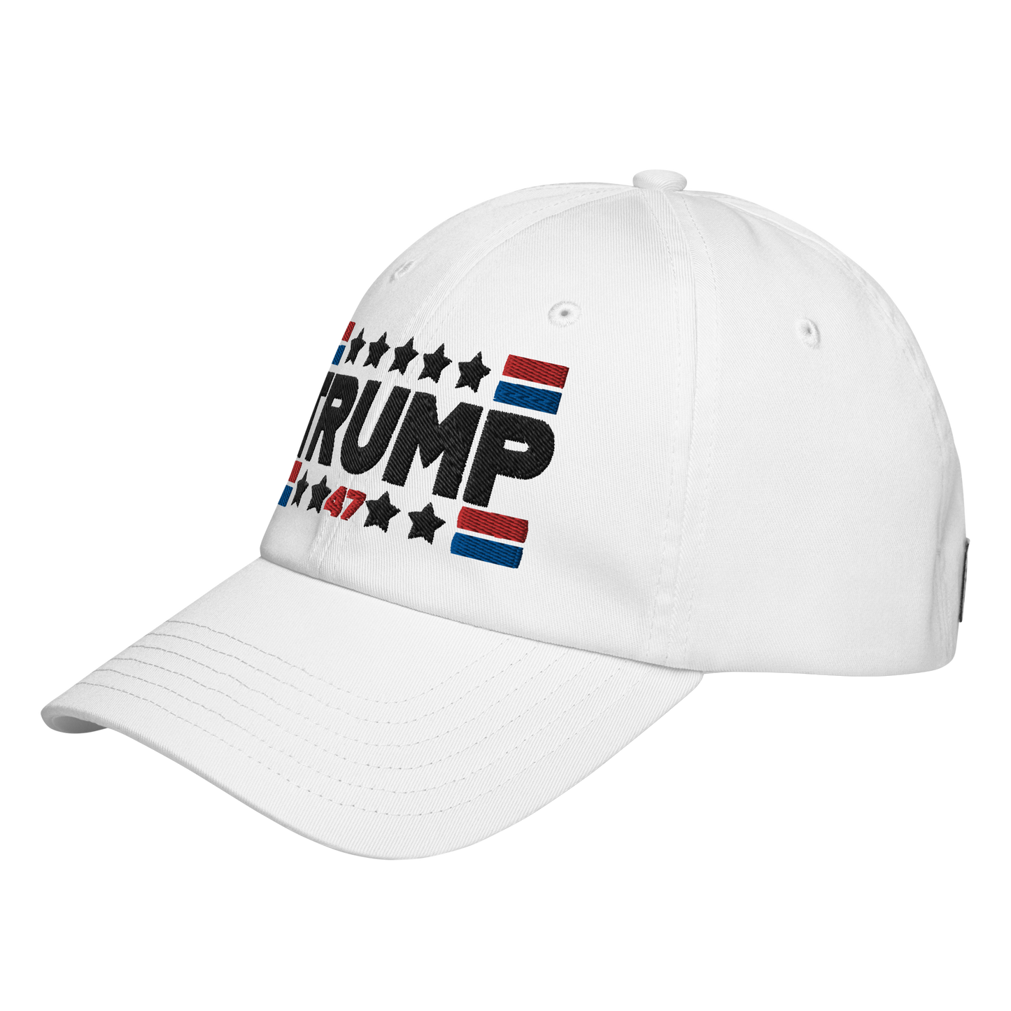 Trump 47 White Under Armour Dad Hat | Pro Trump Cap for 2024 Election