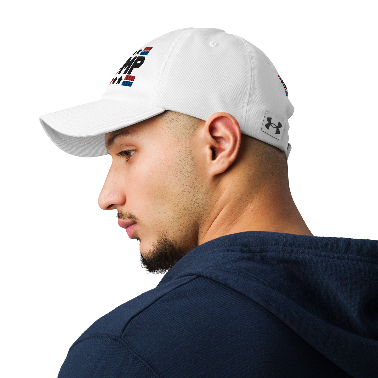 Trump 47 White Under Armour Dad Hat | Pro Trump Cap for 2024 Election