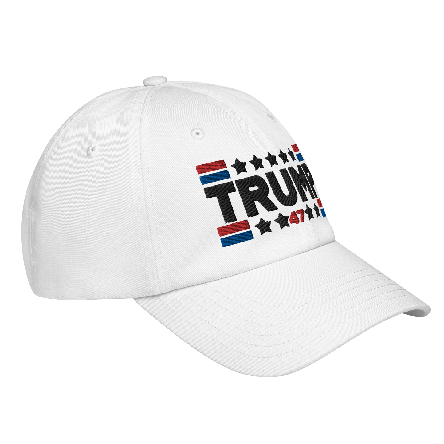 Trump 47 White Under Armour Dad Hat | Pro Trump Cap for 2024 Election