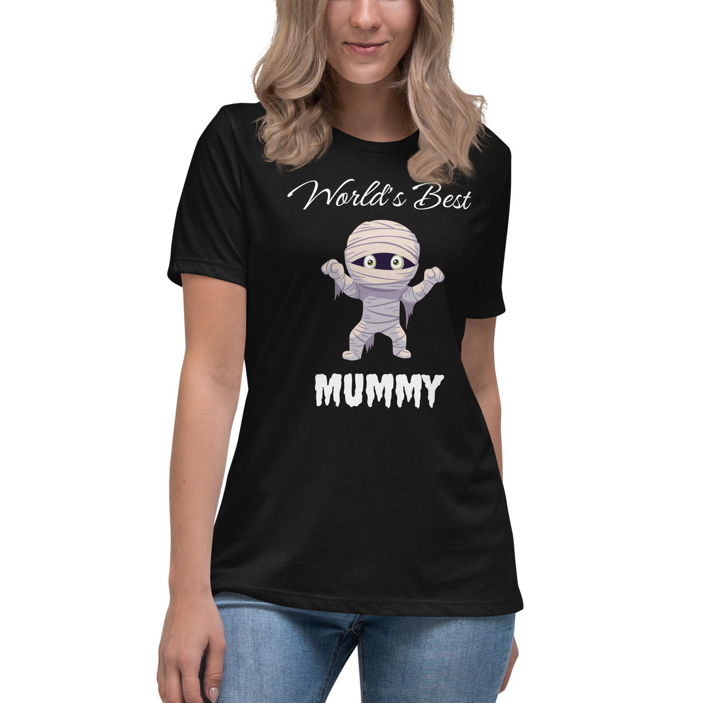 World's Best Mummy Women's Relaxed Dark Bella+Canvas T-Shirt