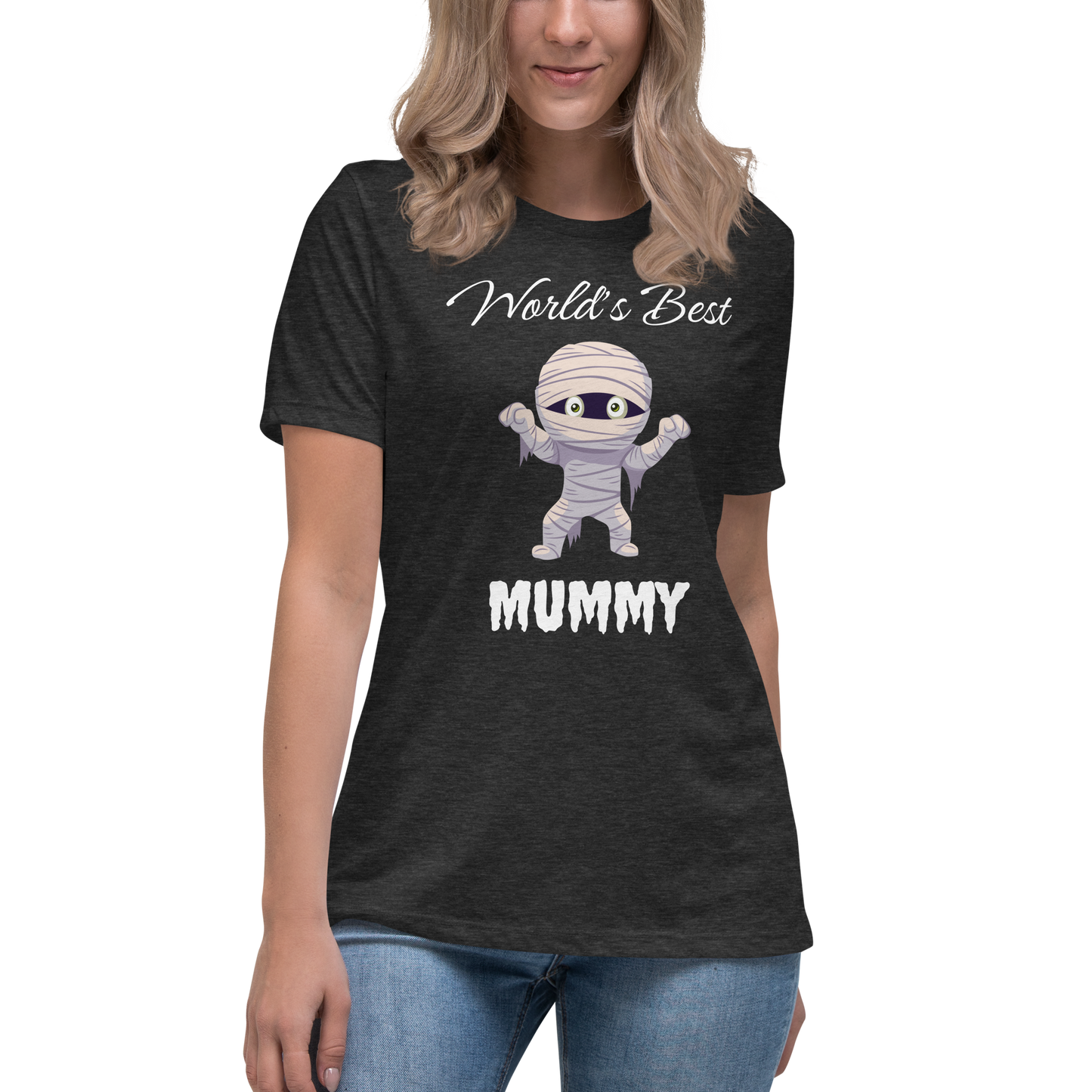 World's Best Mummy Women's Relaxed Dark Bella+Canvas T-Shirt