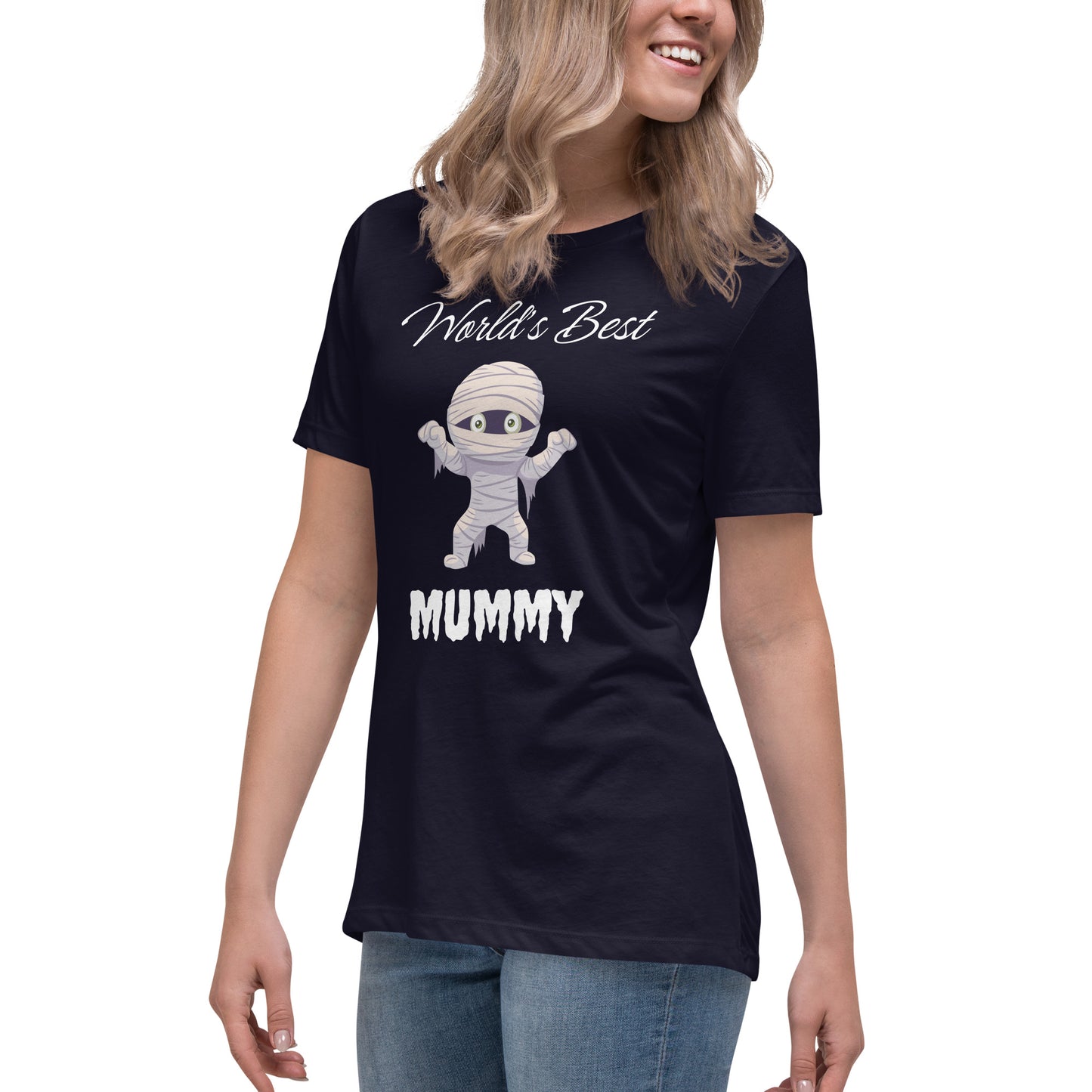 World's Best Mummy Women's Relaxed Dark Bella+Canvas T-Shirt