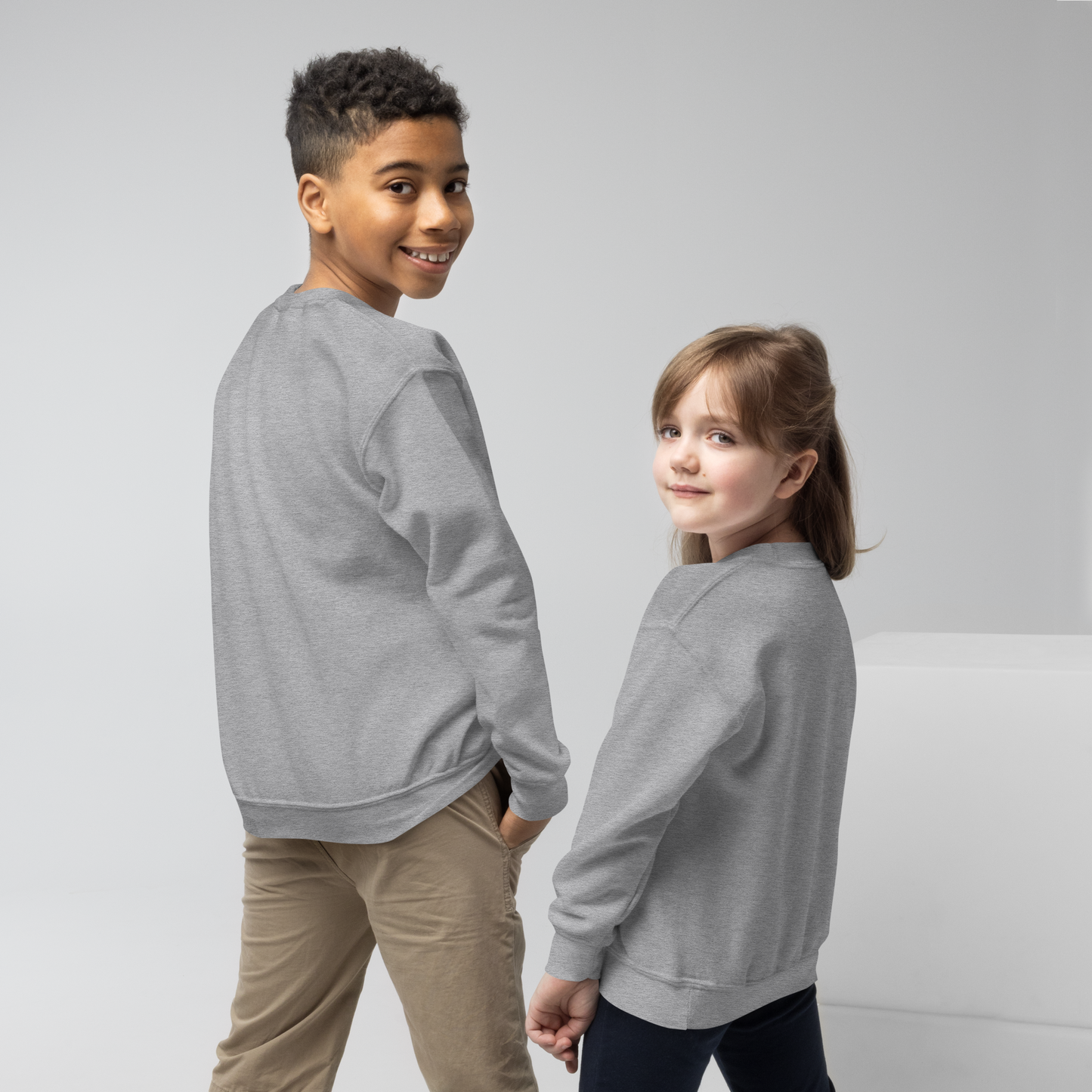 Boo Crew Light Youth Halloween Sweatshirt