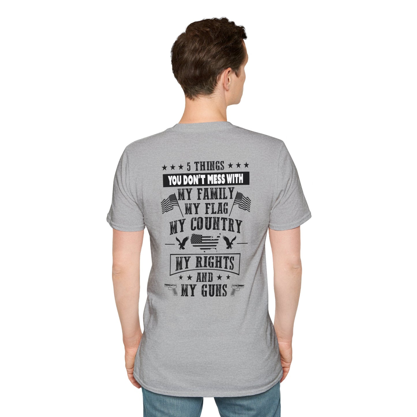 5 Things You Don't Mess With - Premium Soft-Style Light T-Shirt