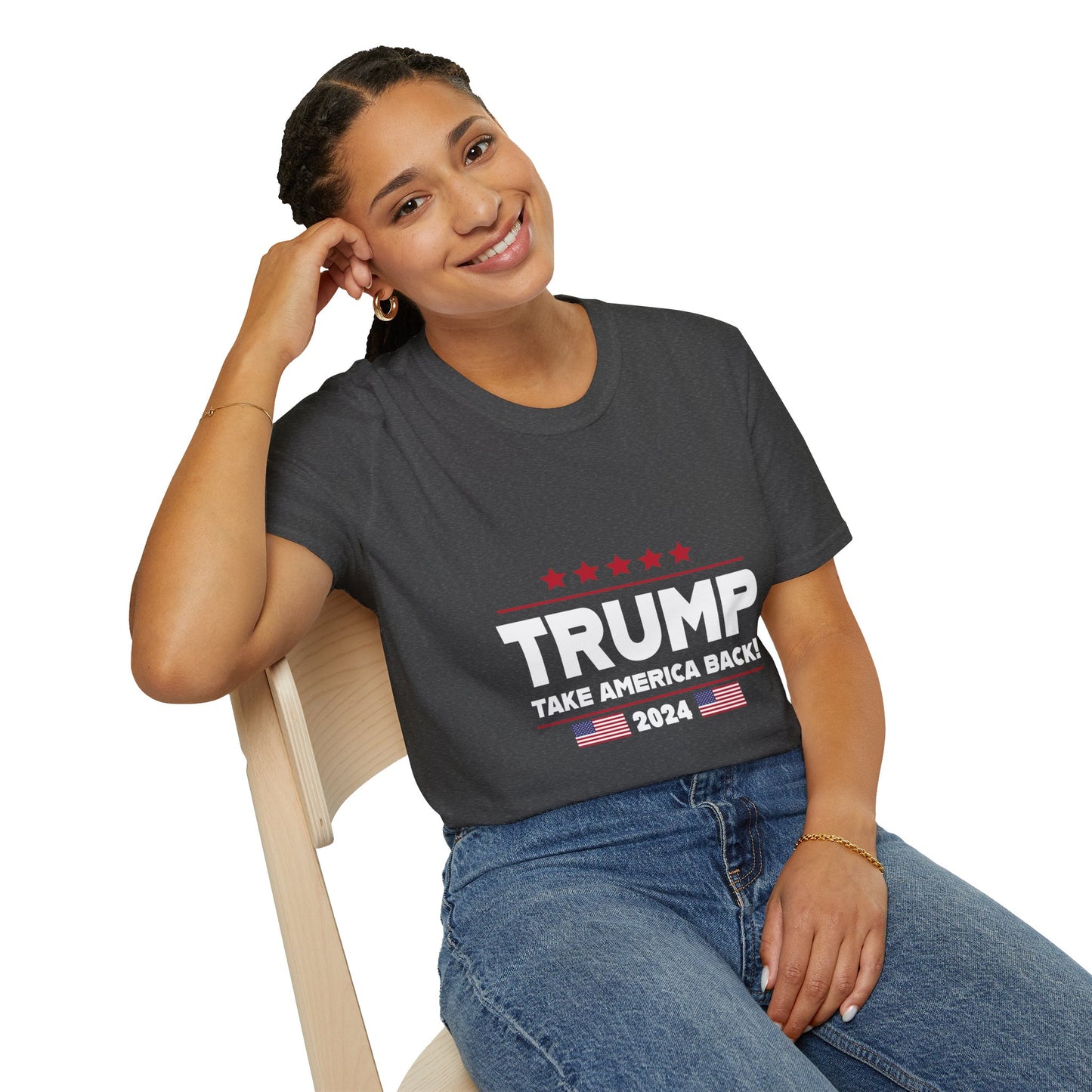 Trump Take America Back - Premium Soft-Style Dark T-Shirt