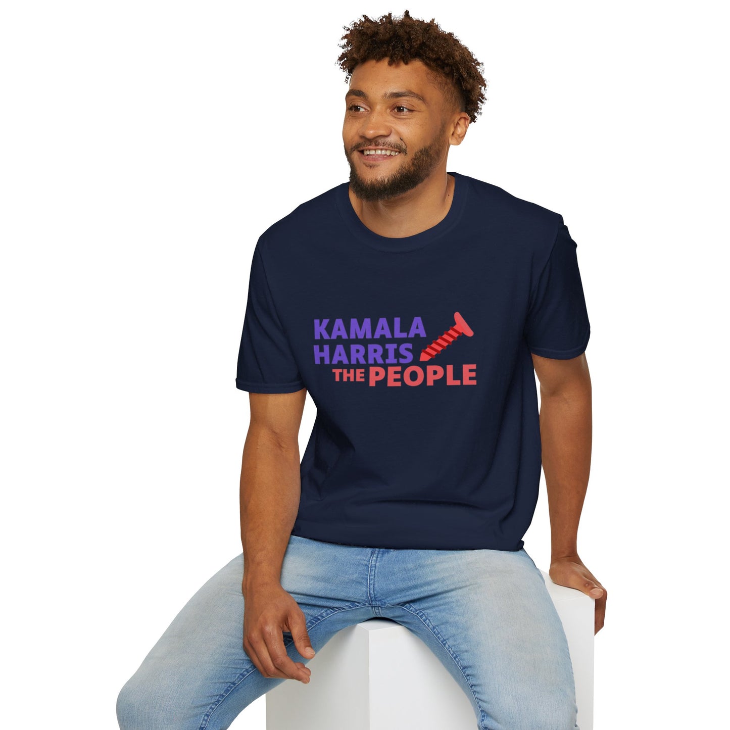 Kamala Harris 2024 “Screwing the People” Gildan Softstyle T-Shirt