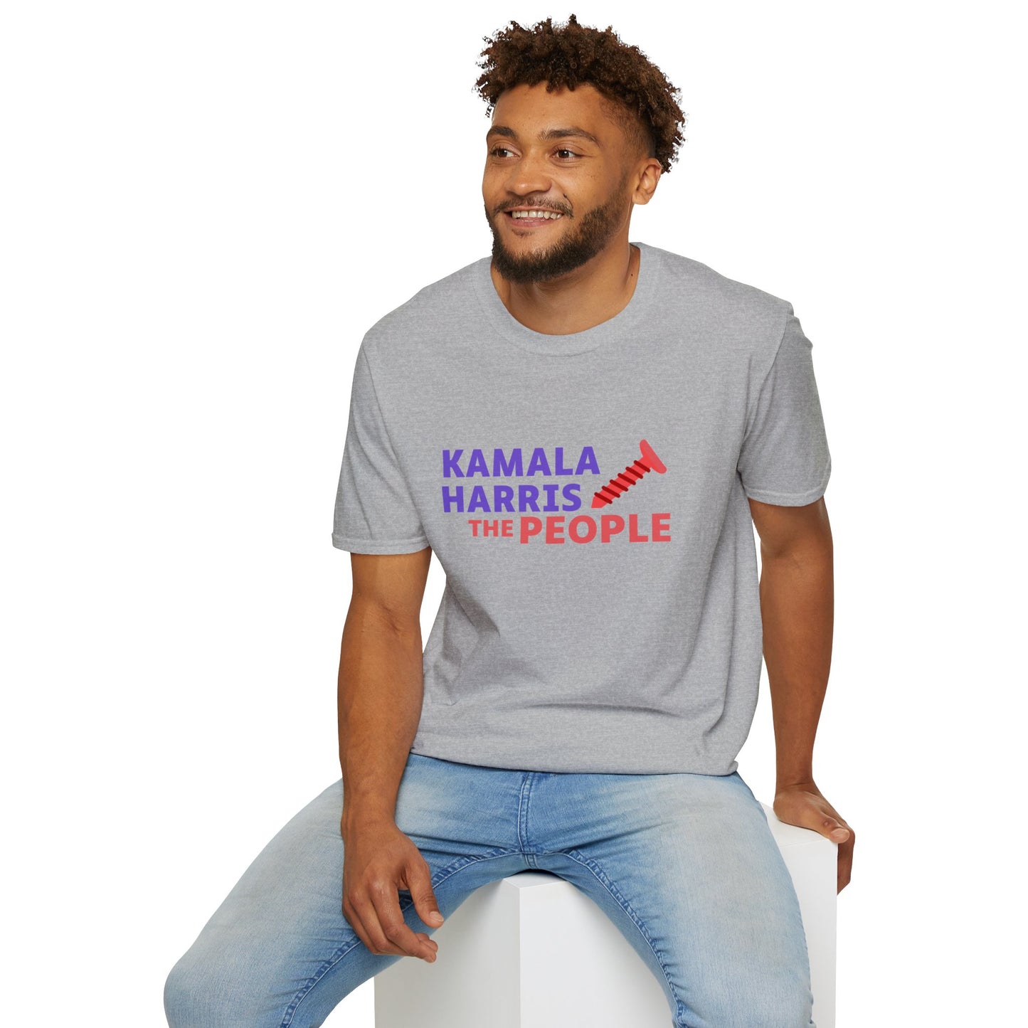 Kamala Harris 2024 “Screwing the People” Gildan Softstyle T-Shirt