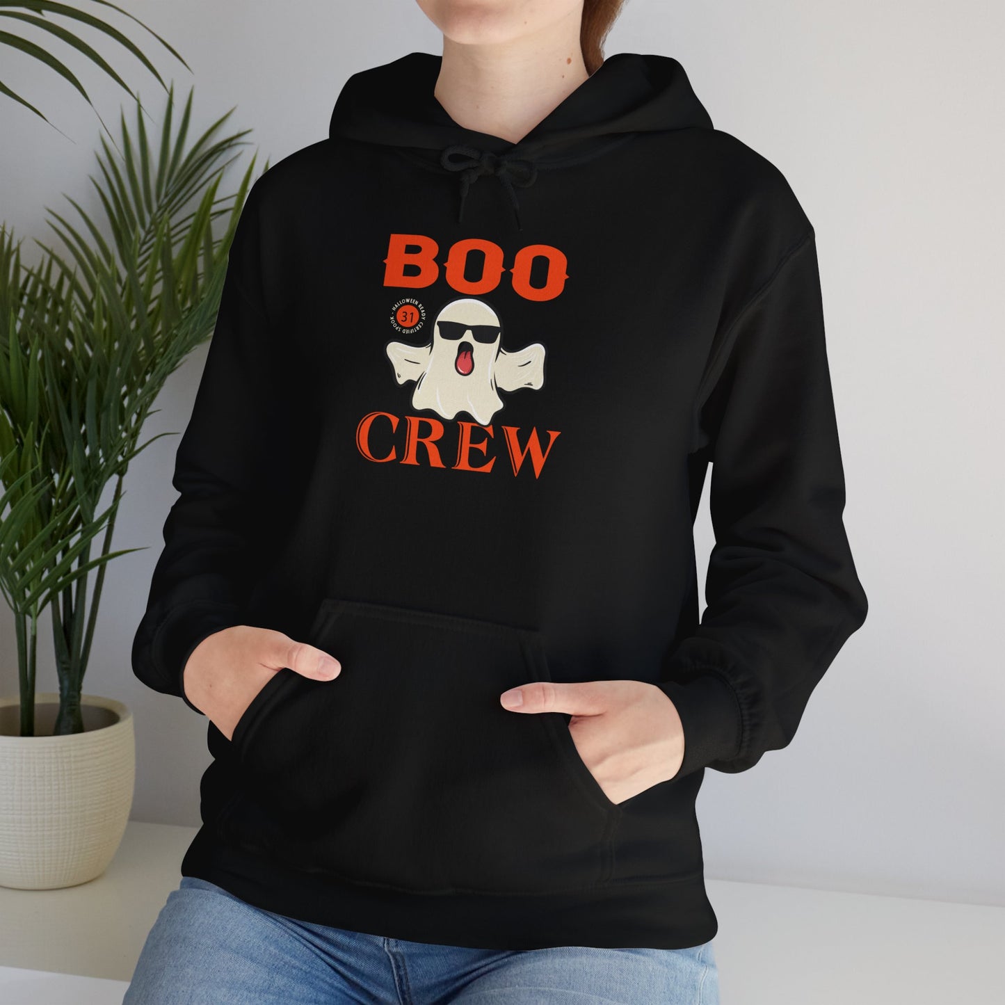 Boo Crew Halloween Hoodie | Spooky Season Ghost Sweatshirt