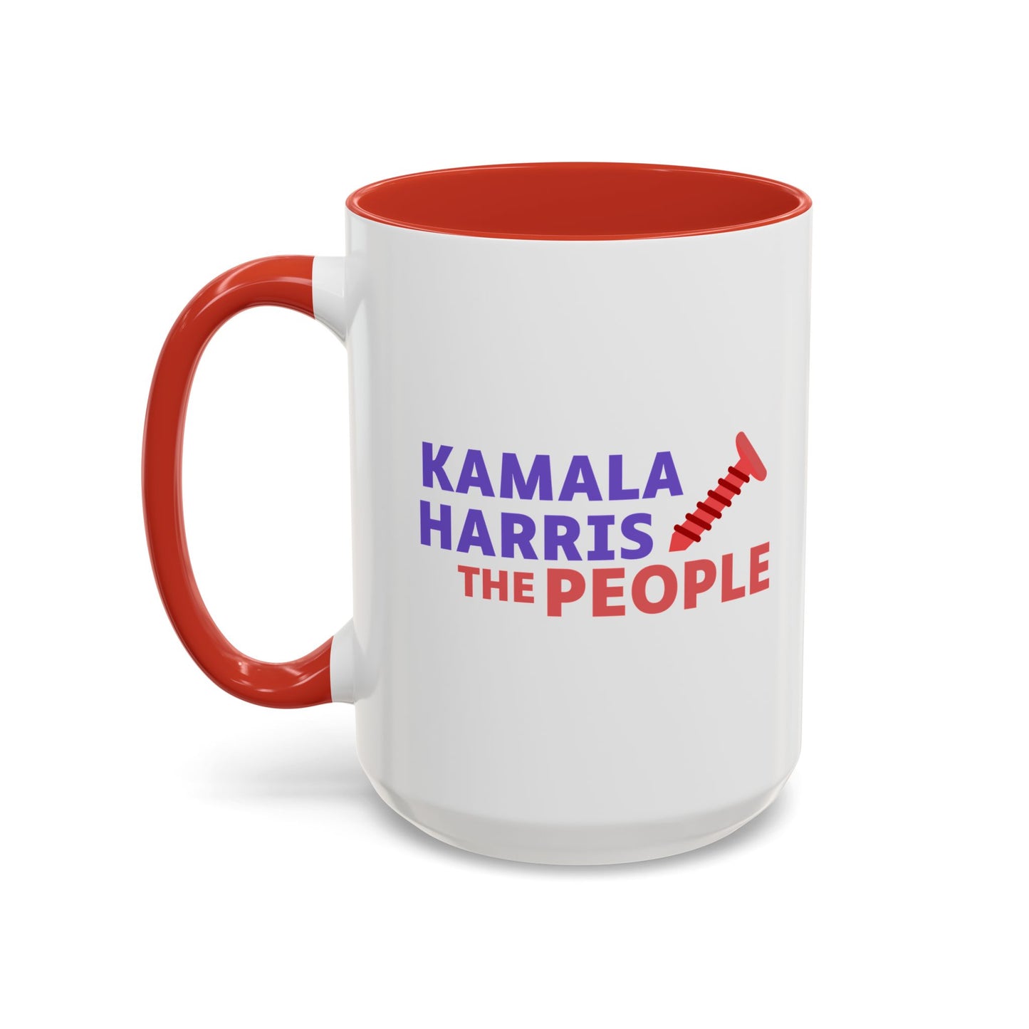 Kamala Harris "Screwing the People" Accent Coffee Mug – 11oz & 15oz