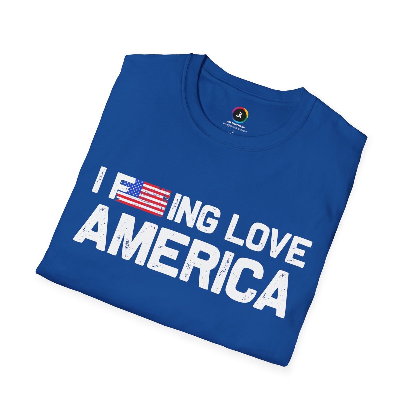 F***ing Love America - Premium Softstyle Dark T-Shirt