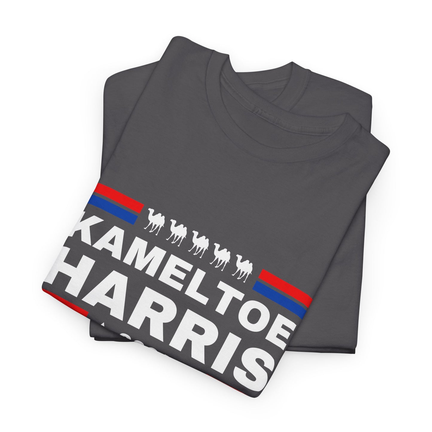 Kameltoe Harris 2024 - Vote Trump - Premium Dark Gildan T Shirt
