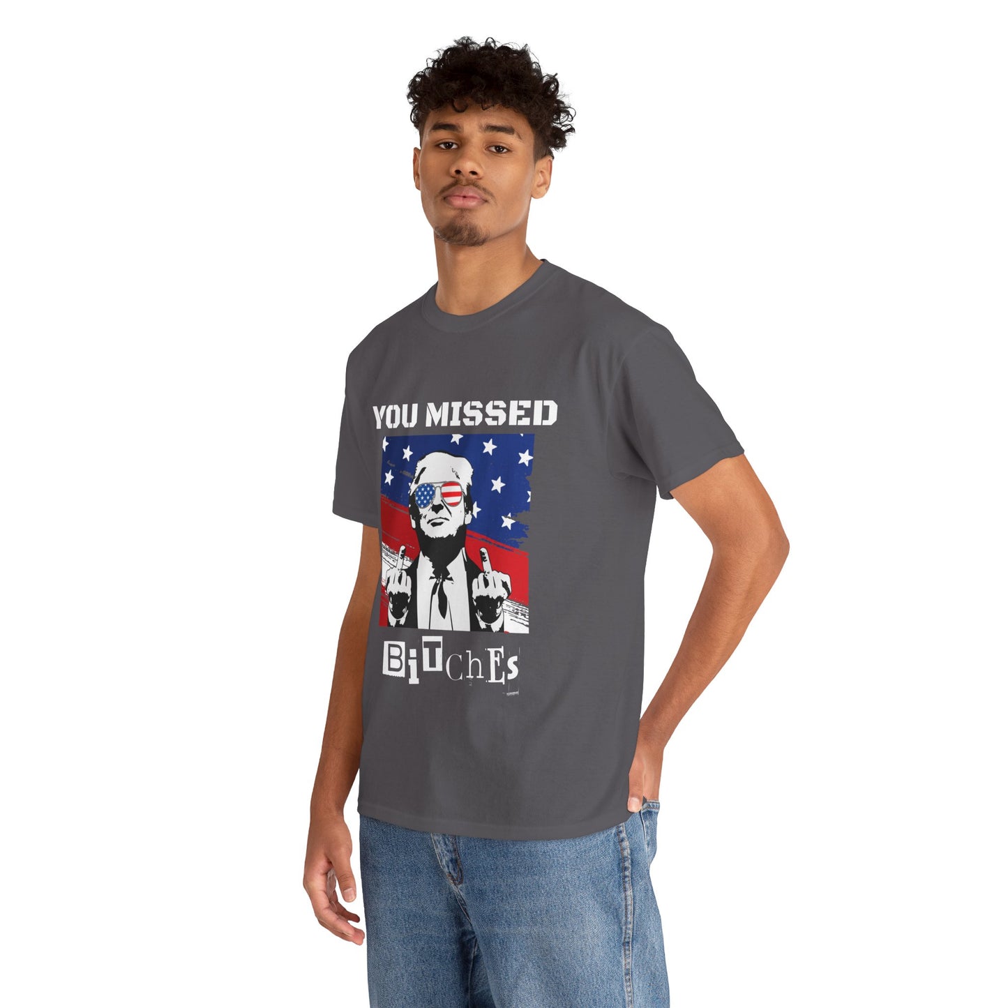 Trump - You Missed B*tches - Dark Gildan Heavy T shirt