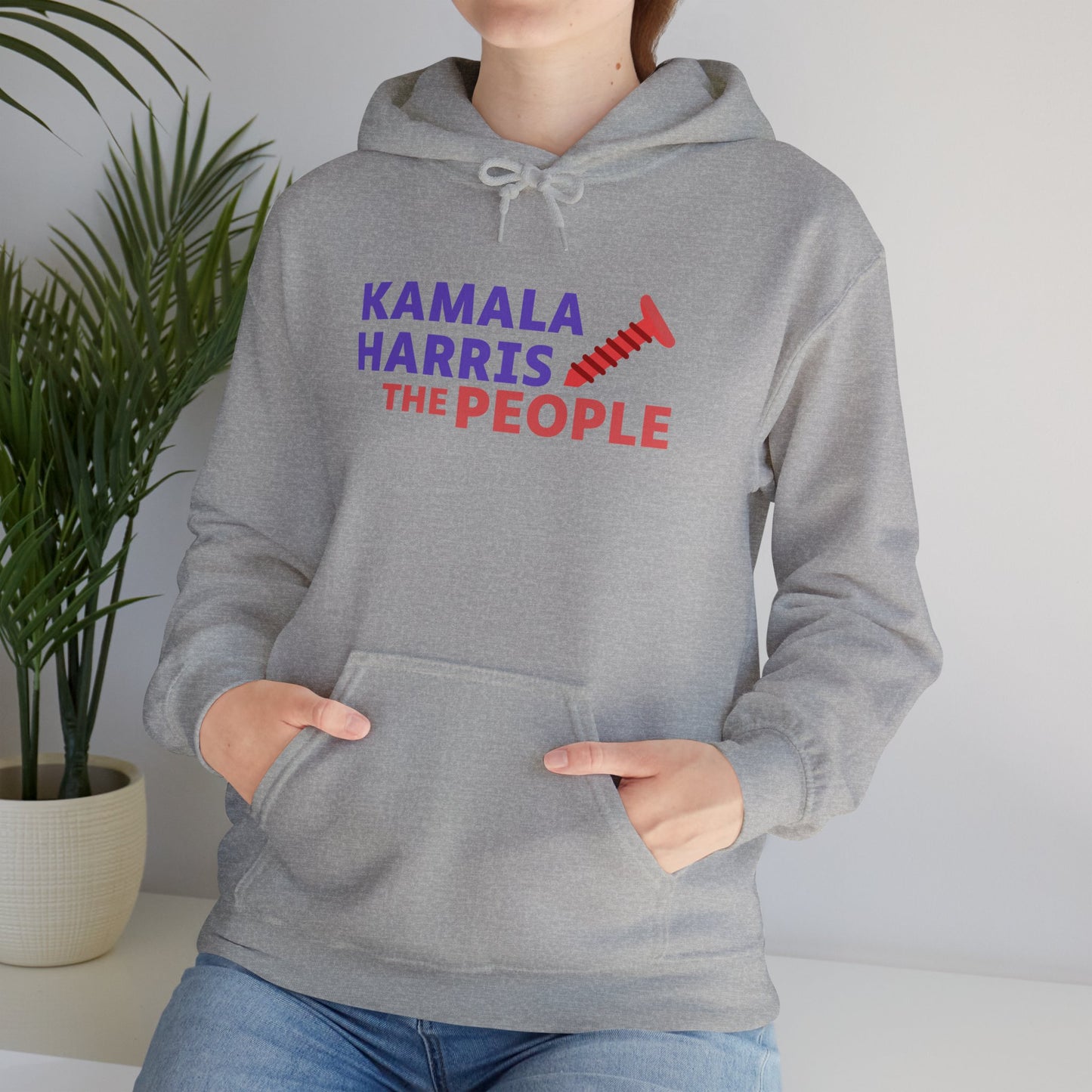 Kamala Harris "Screwing the People" Gildan Unisex Hoodie