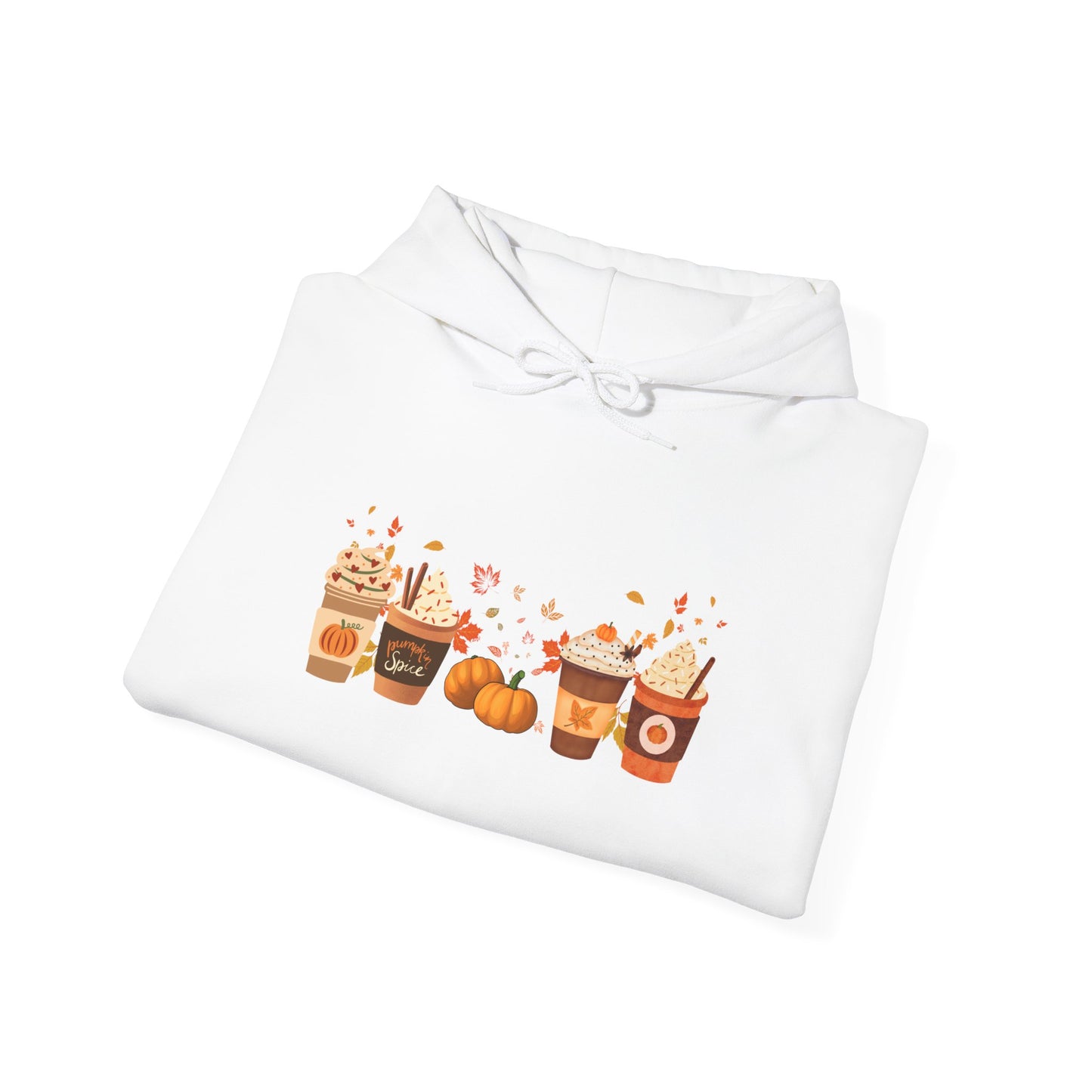 Fall Pumpkin Spice Latte Design Gildan Hoodie