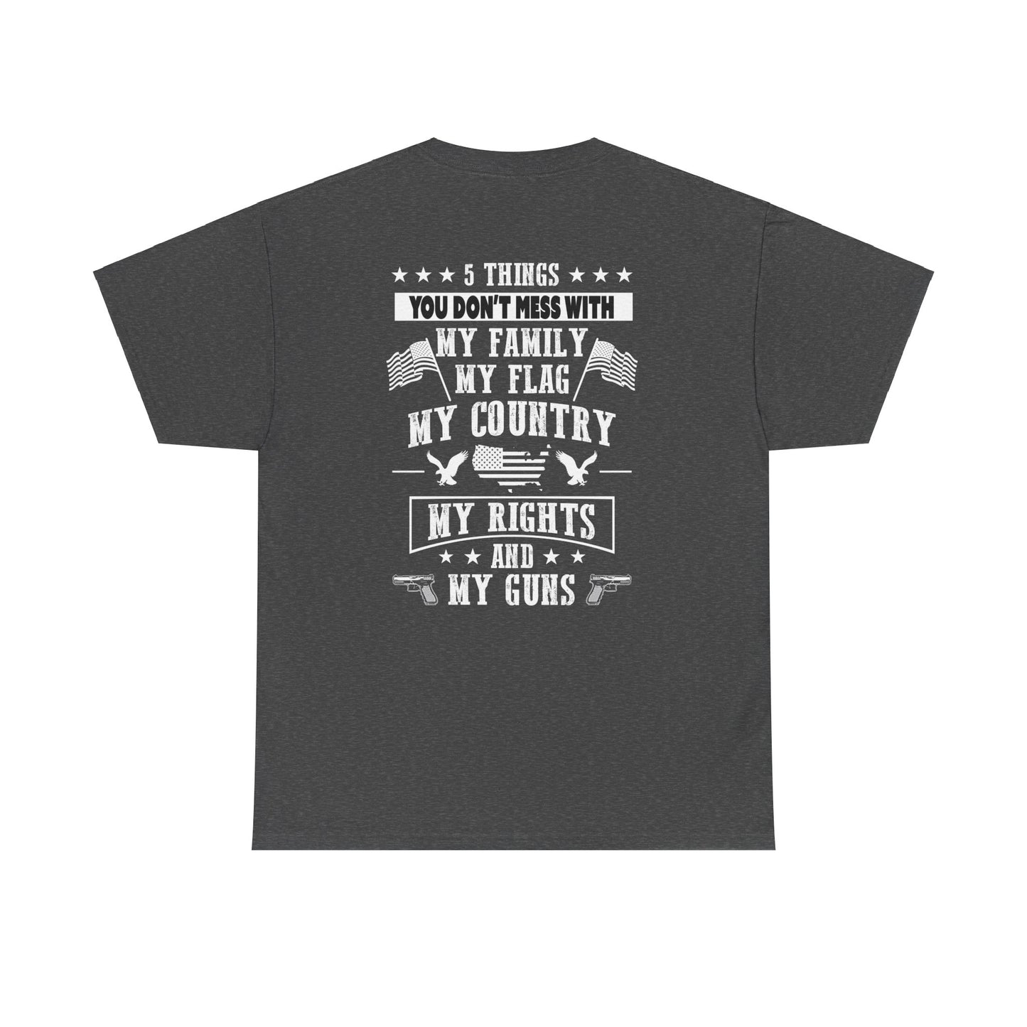 5 Things You Don't Mess With - Premium Dark T-Shirt