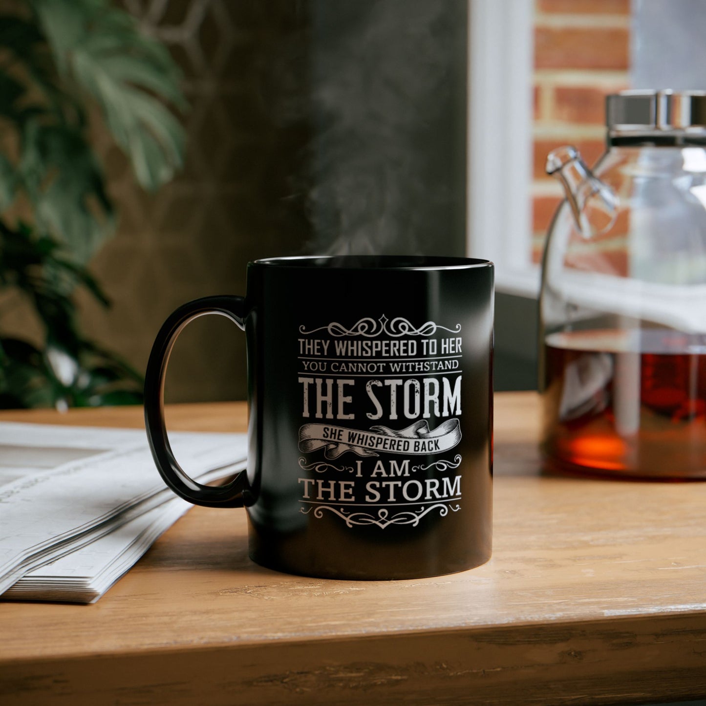 I Am the Storm Black Ceramic Mug (11oz, 15oz)