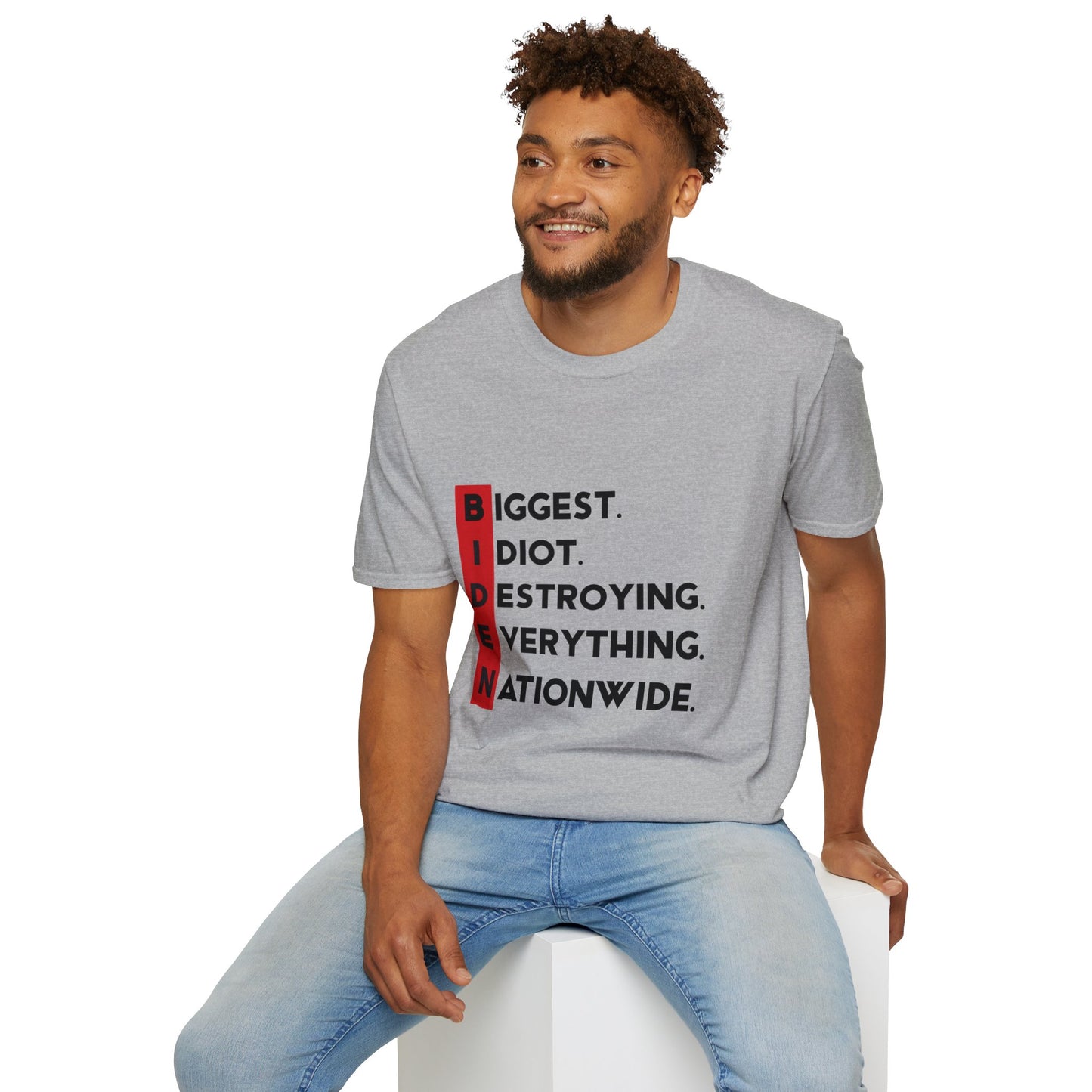 Biden Acronym Politically Incorrect - Premium Soft-Style T-Shirt
