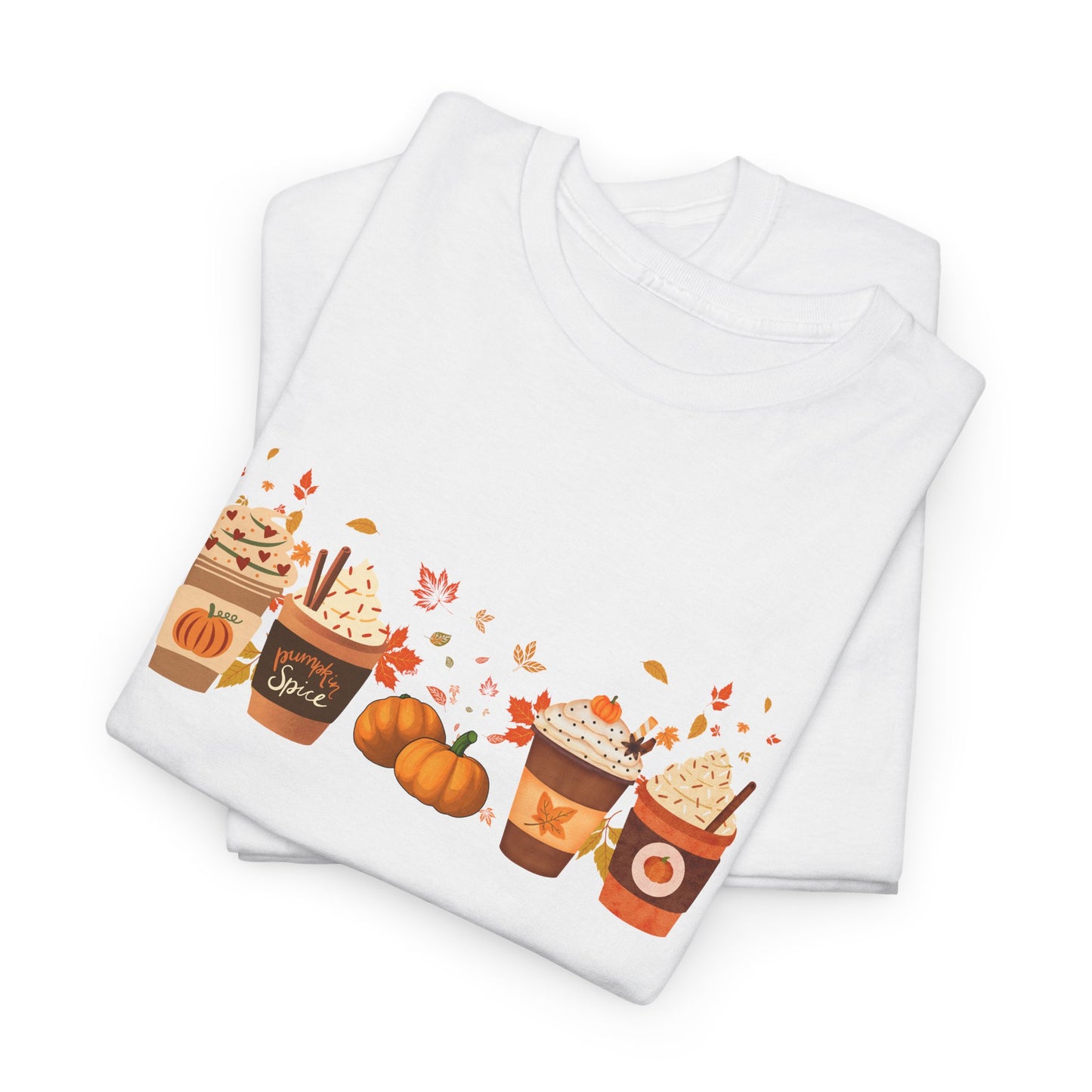 Fall Pumpkin Spice Latte Design Gildan T-shirt
