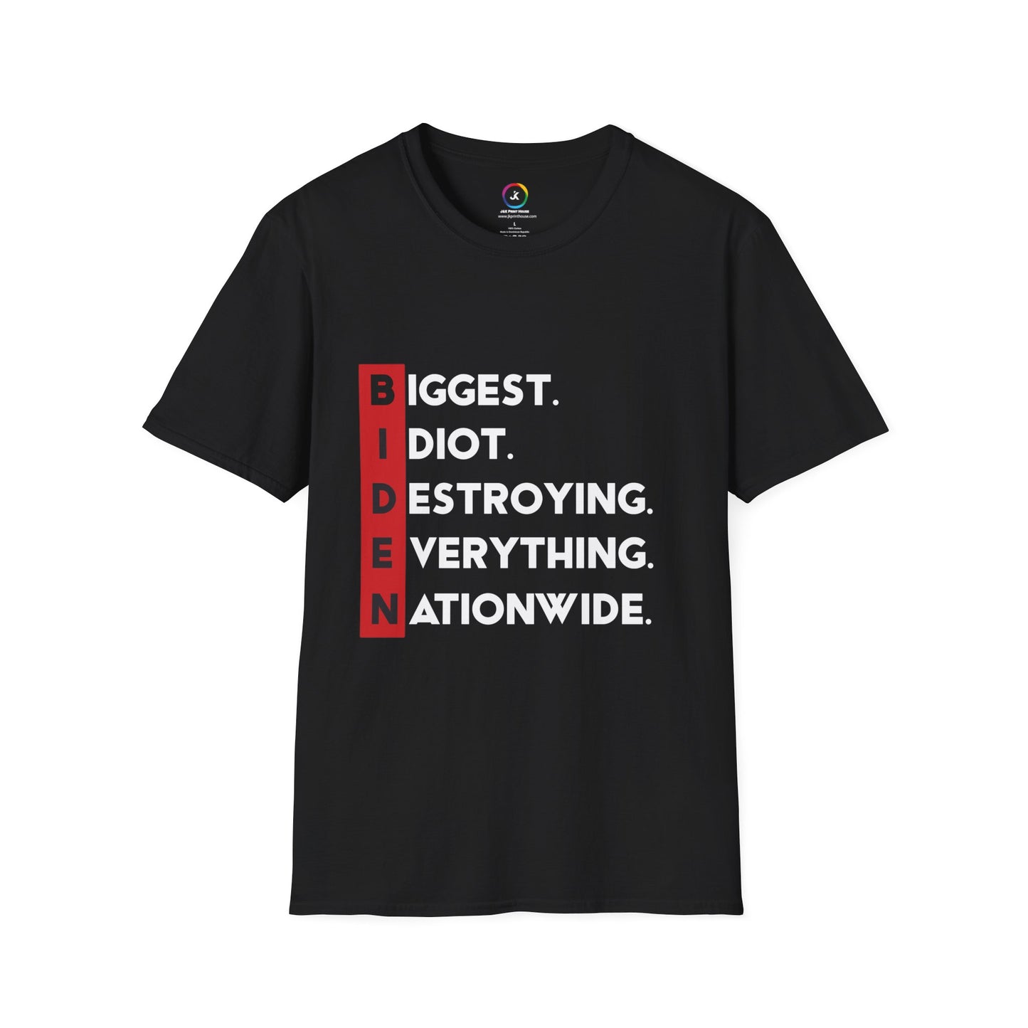 Biden Acronym Politically Incorrect - Premium Dark Soft-Style T-Shirt
