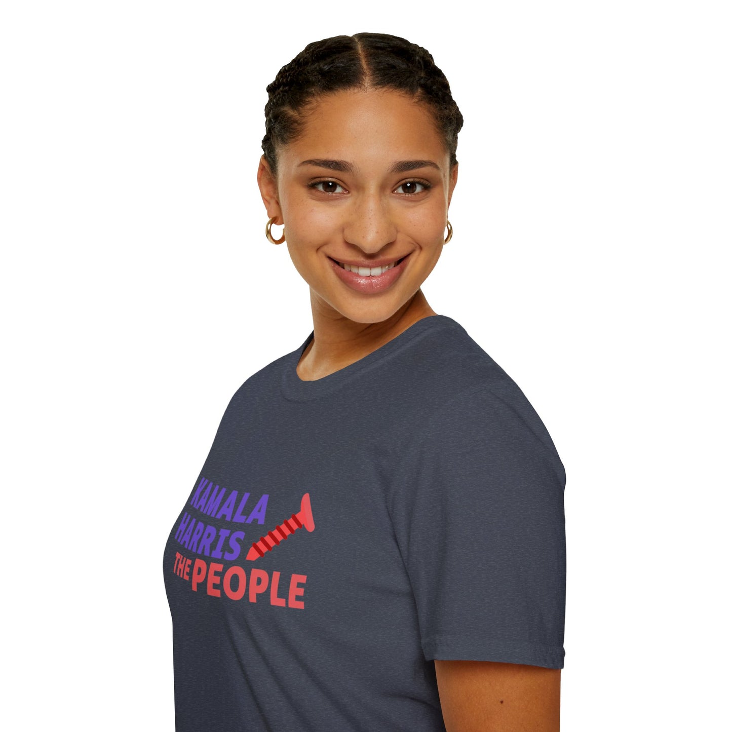 Kamala Harris 2024 “Screwing the People” Gildan Softstyle T-Shirt