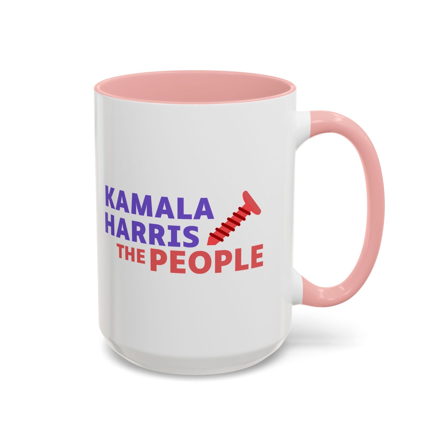 Kamala Harris "Screwing the People" Accent Coffee Mug – 11oz & 15oz